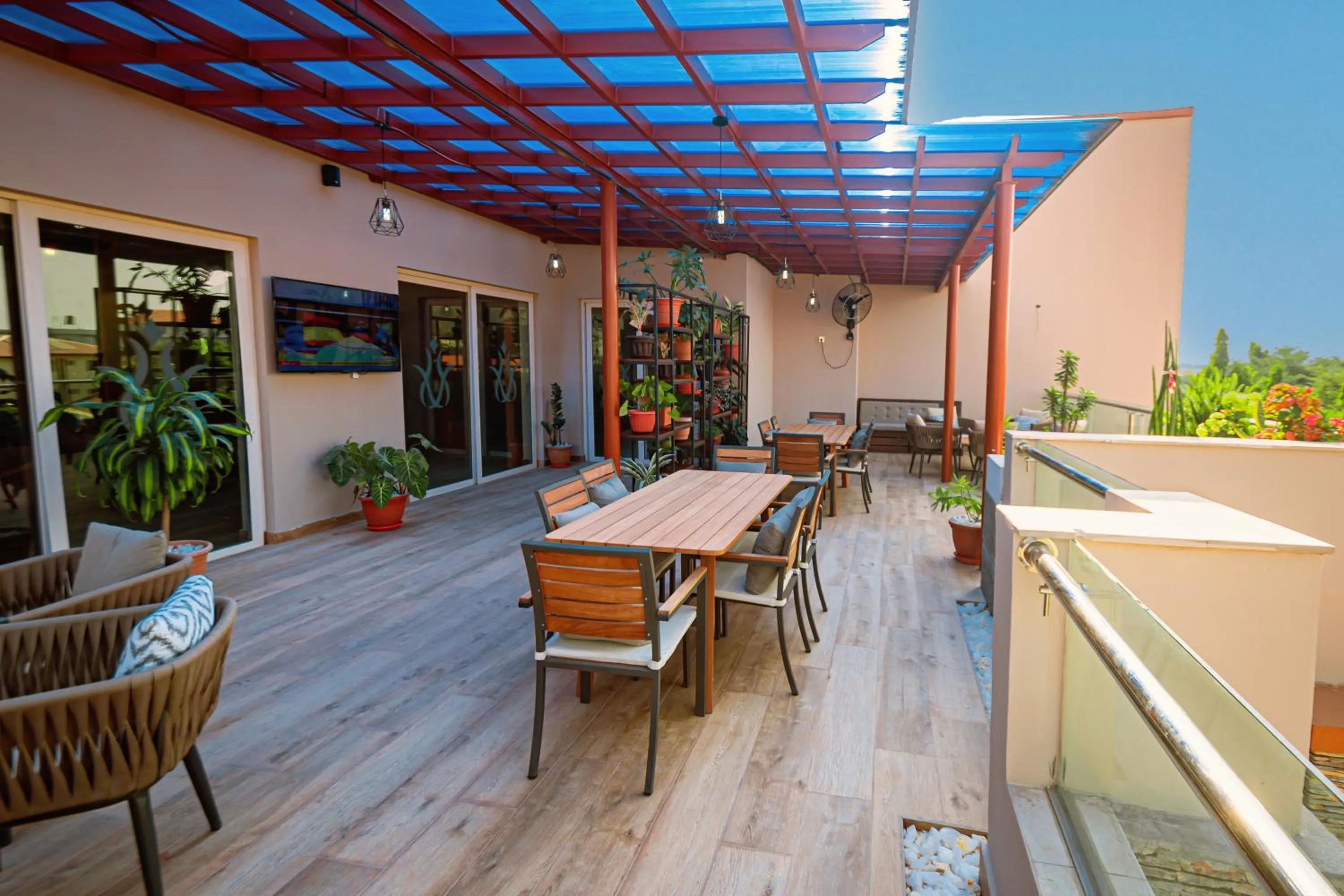 Patio in Wali's Suites