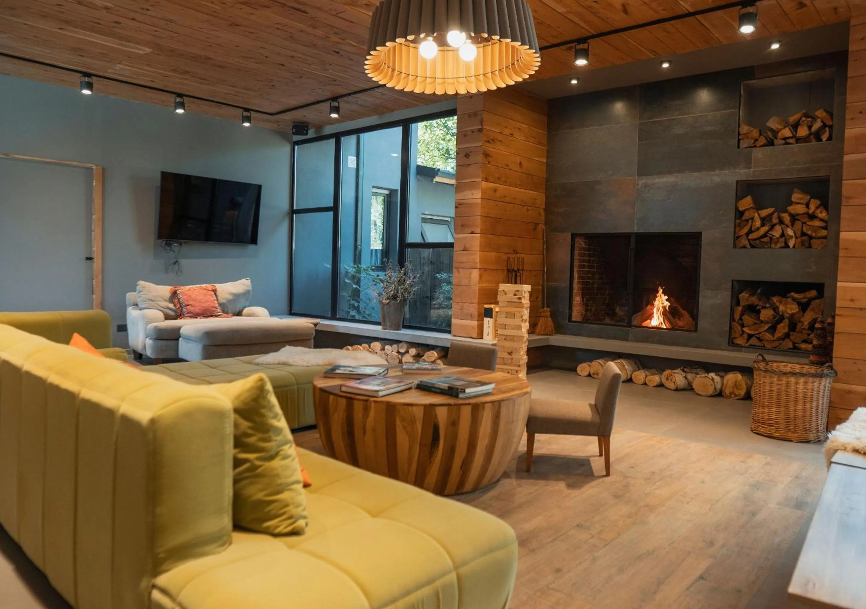 Seating area in Gluck Patagonia Aparts