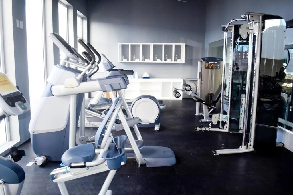 Fitness centre/facilities in Estudio 4 sobre playa, alberca, gimnasio, jacuzzi