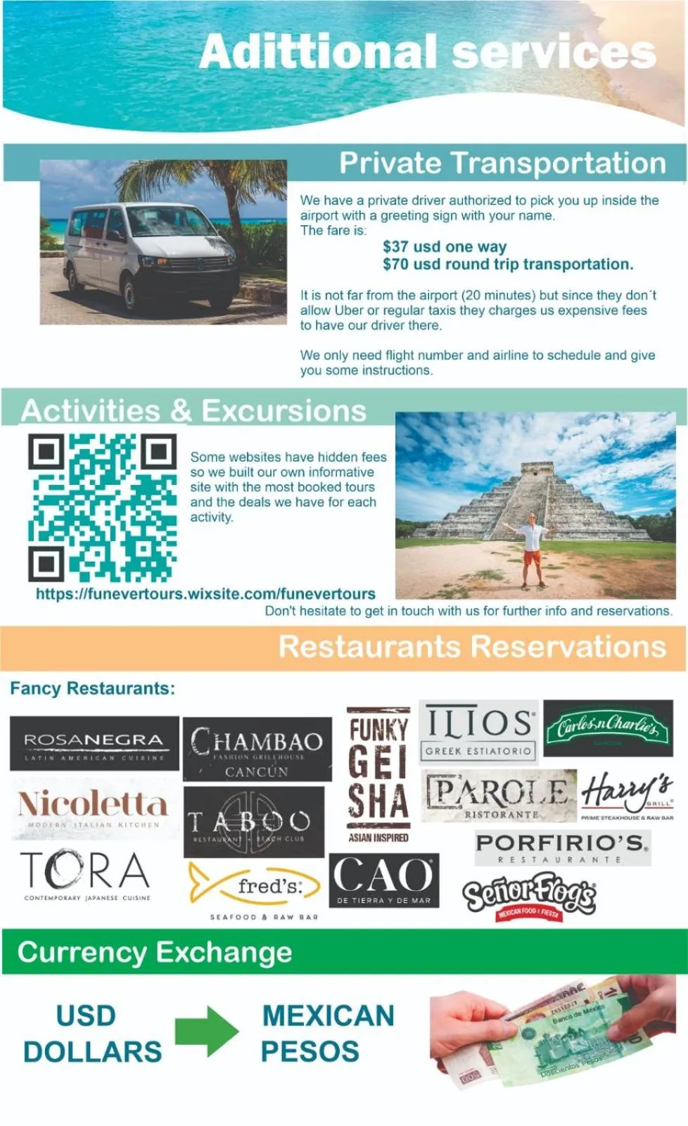 Text overlay in Estudio 4 sobre playa, alberca, gimnasio, jacuzzi