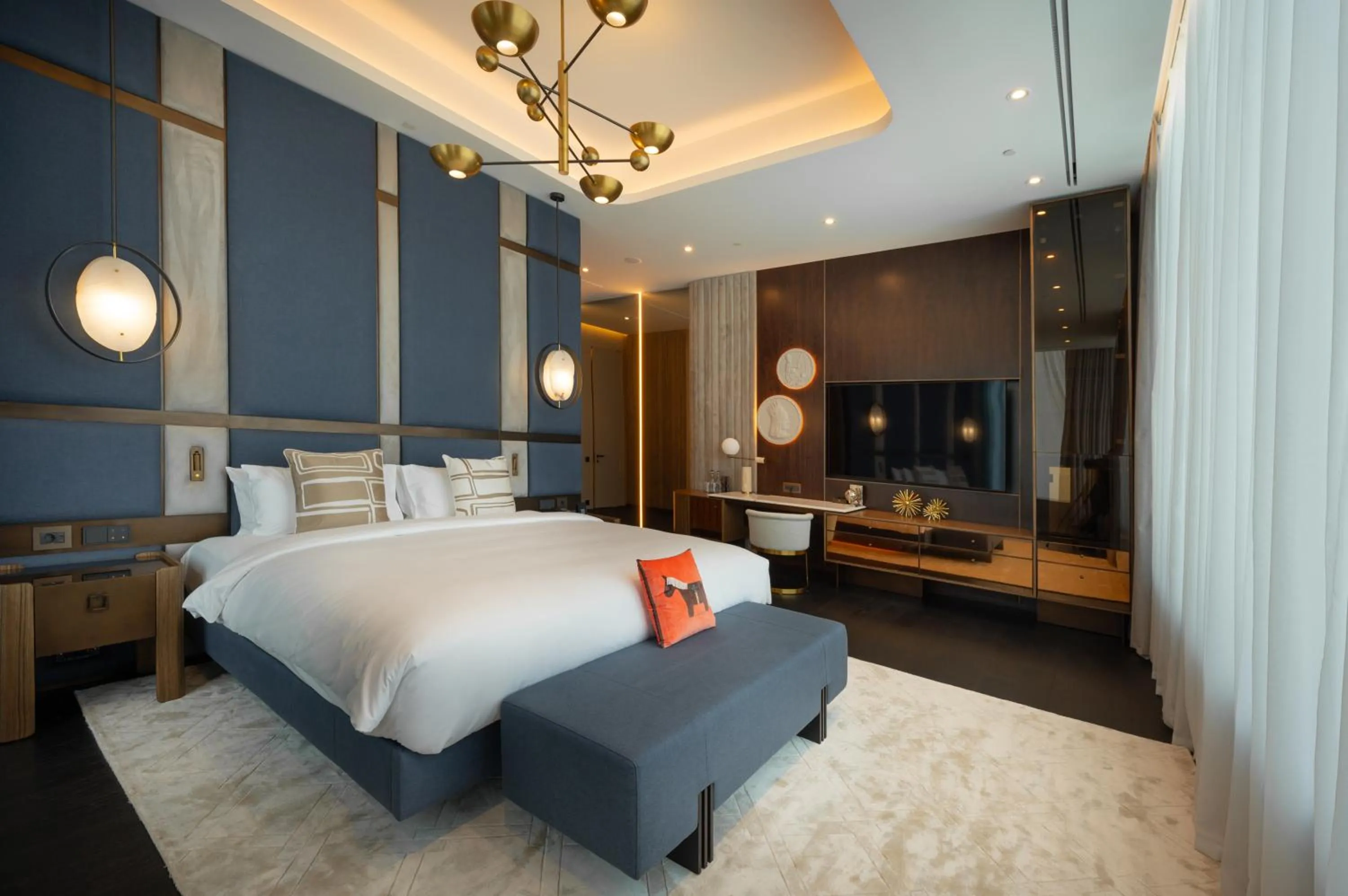 Bed in Seven Visions Resort and Places, the Dvin