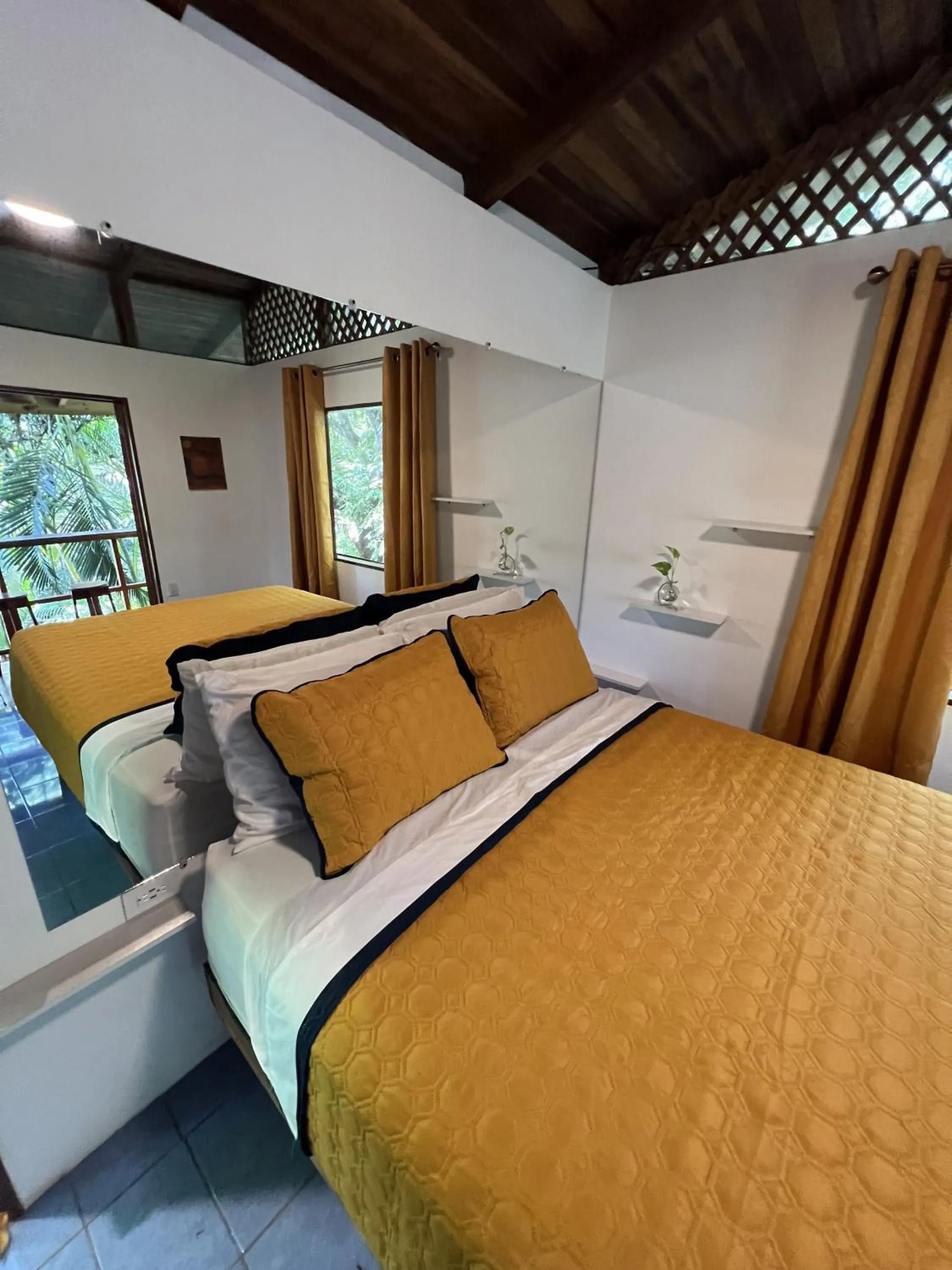 Bed in The Chorotega Hotel, Montezuma