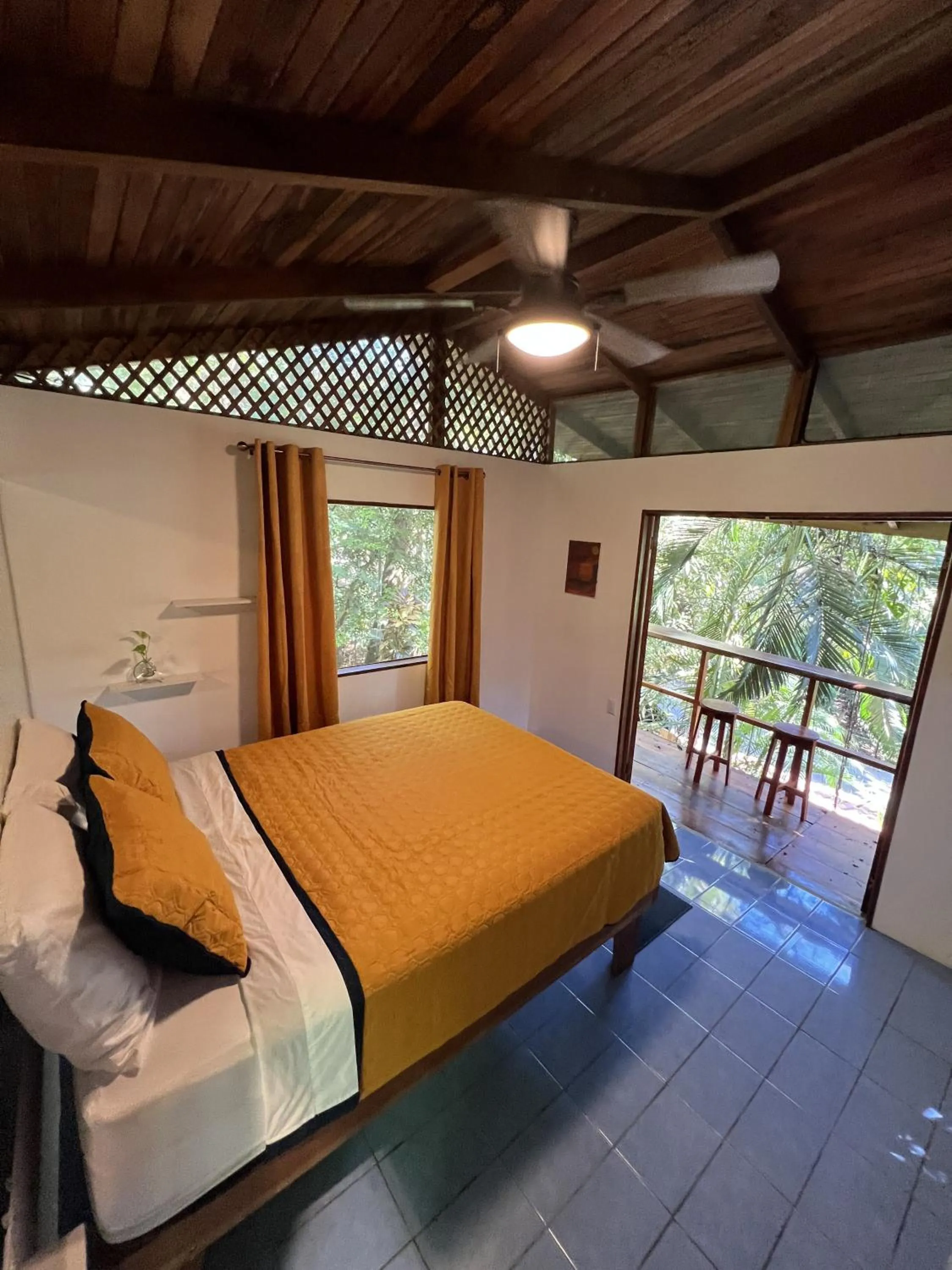 Bed in The Chorotega Hotel, Montezuma