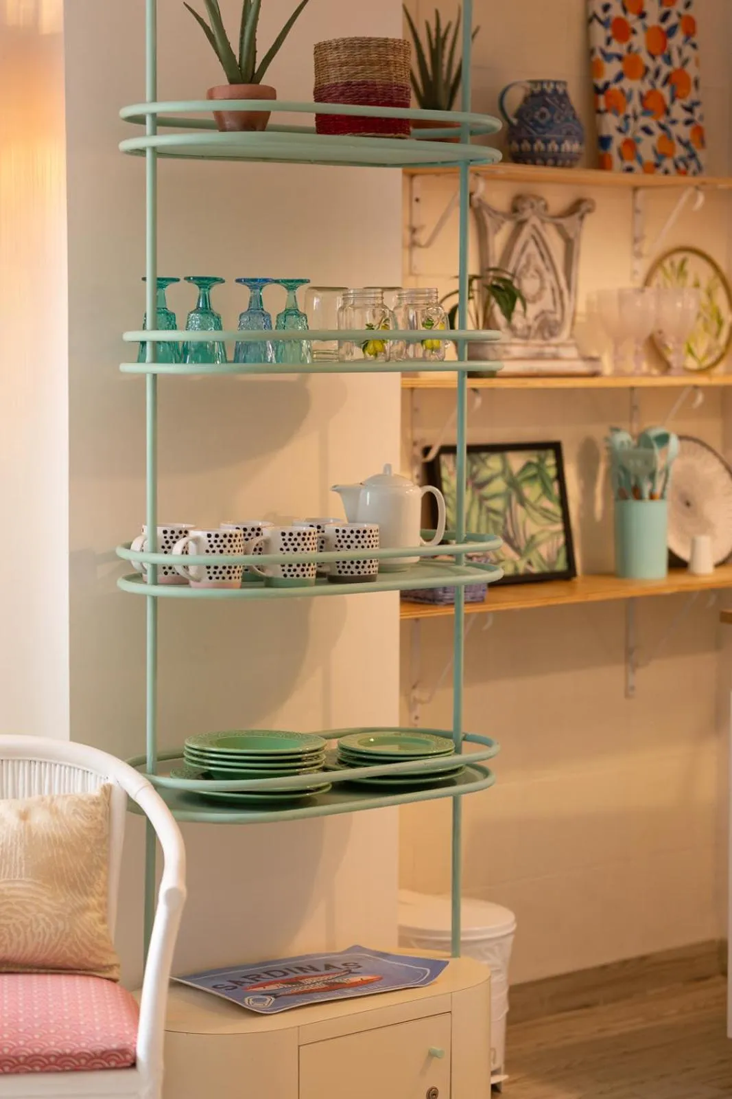 Kitchen or kitchenette in Al Alma Apart-Suites