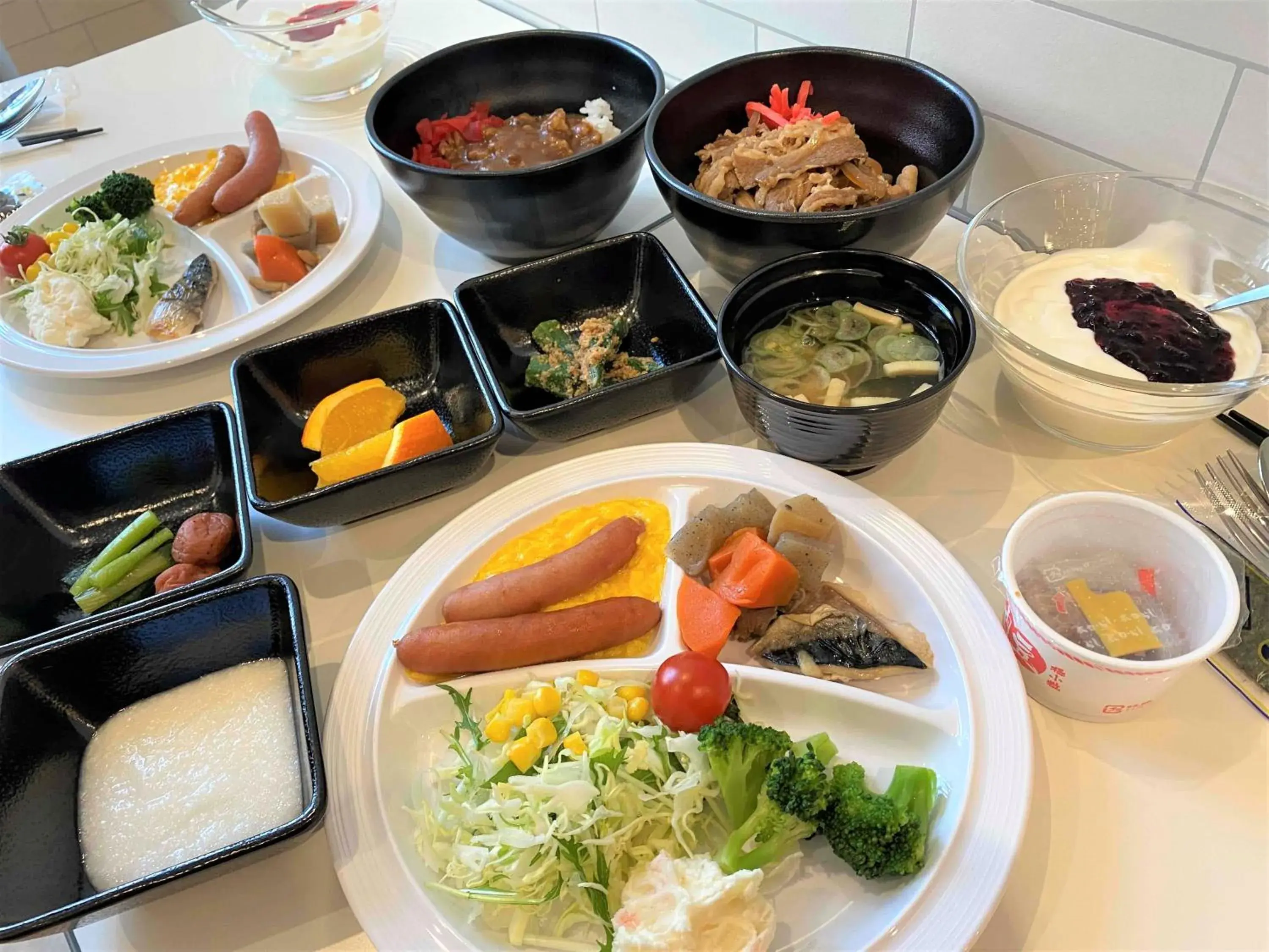 Buffet breakfast in Smile Hotel Nagano Buffet breakfast in Smile Hotel Nagano