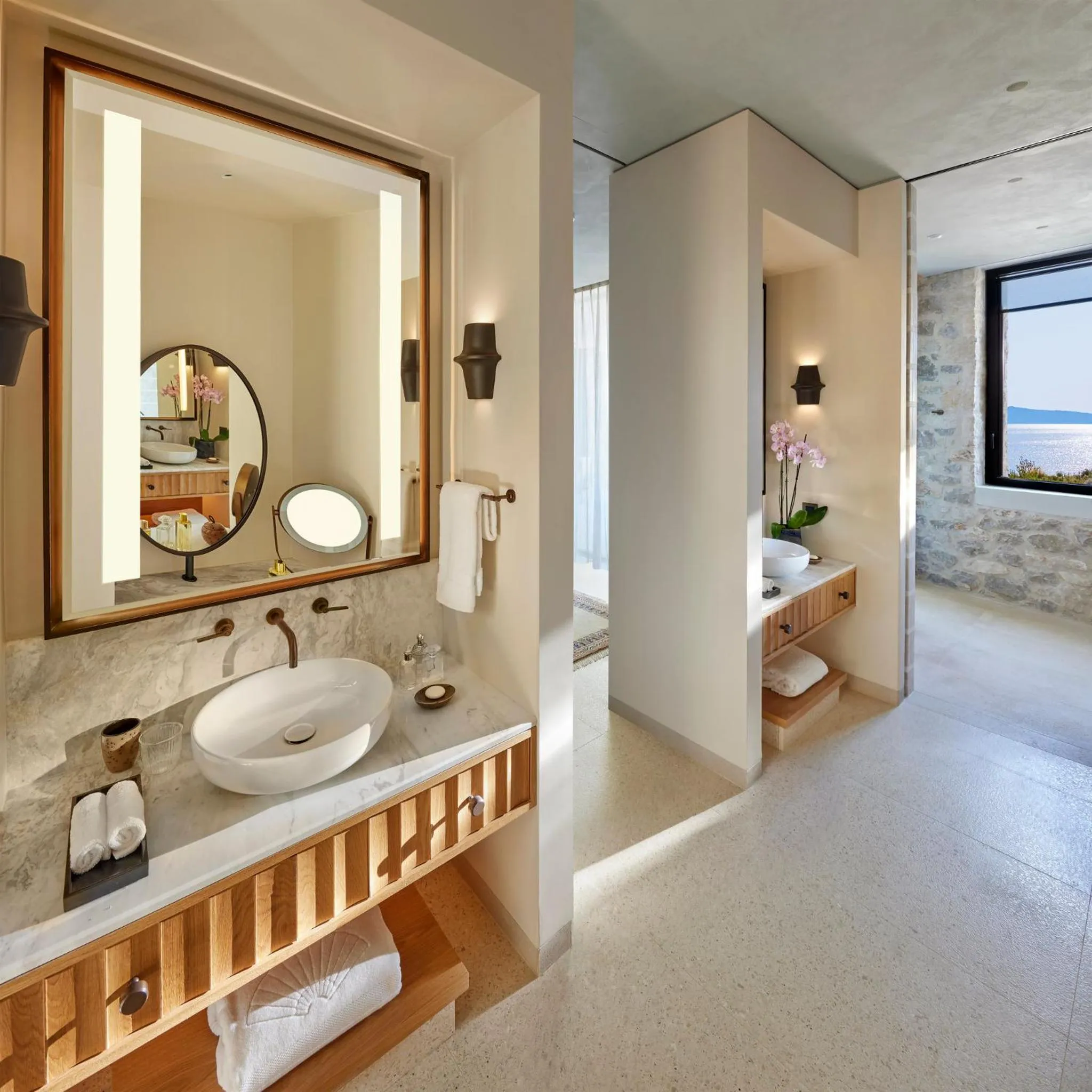 Bathroom in Mandarin Oriental, Costa Navarino