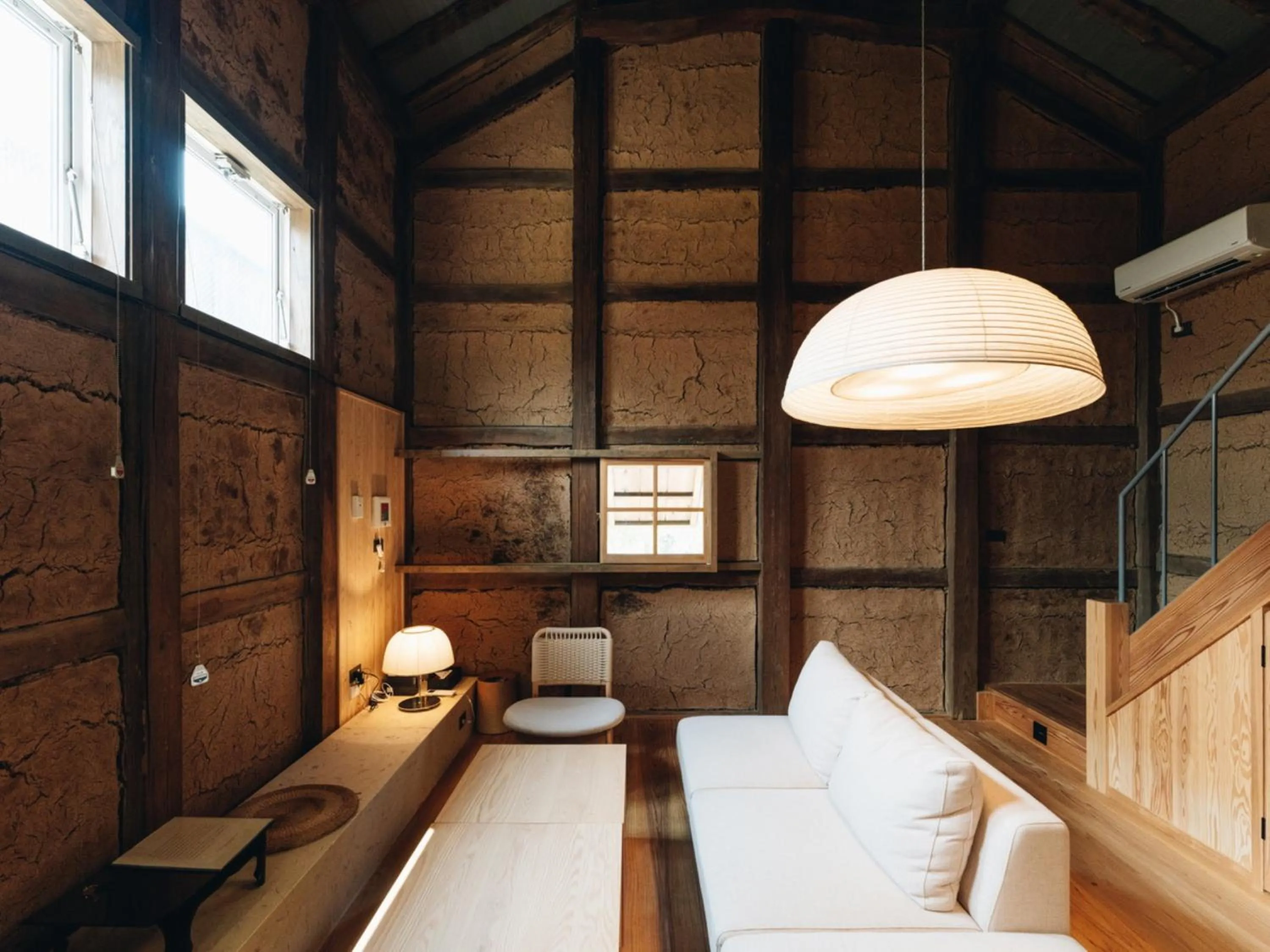Living room, Bed in RITA Yame Fukushima