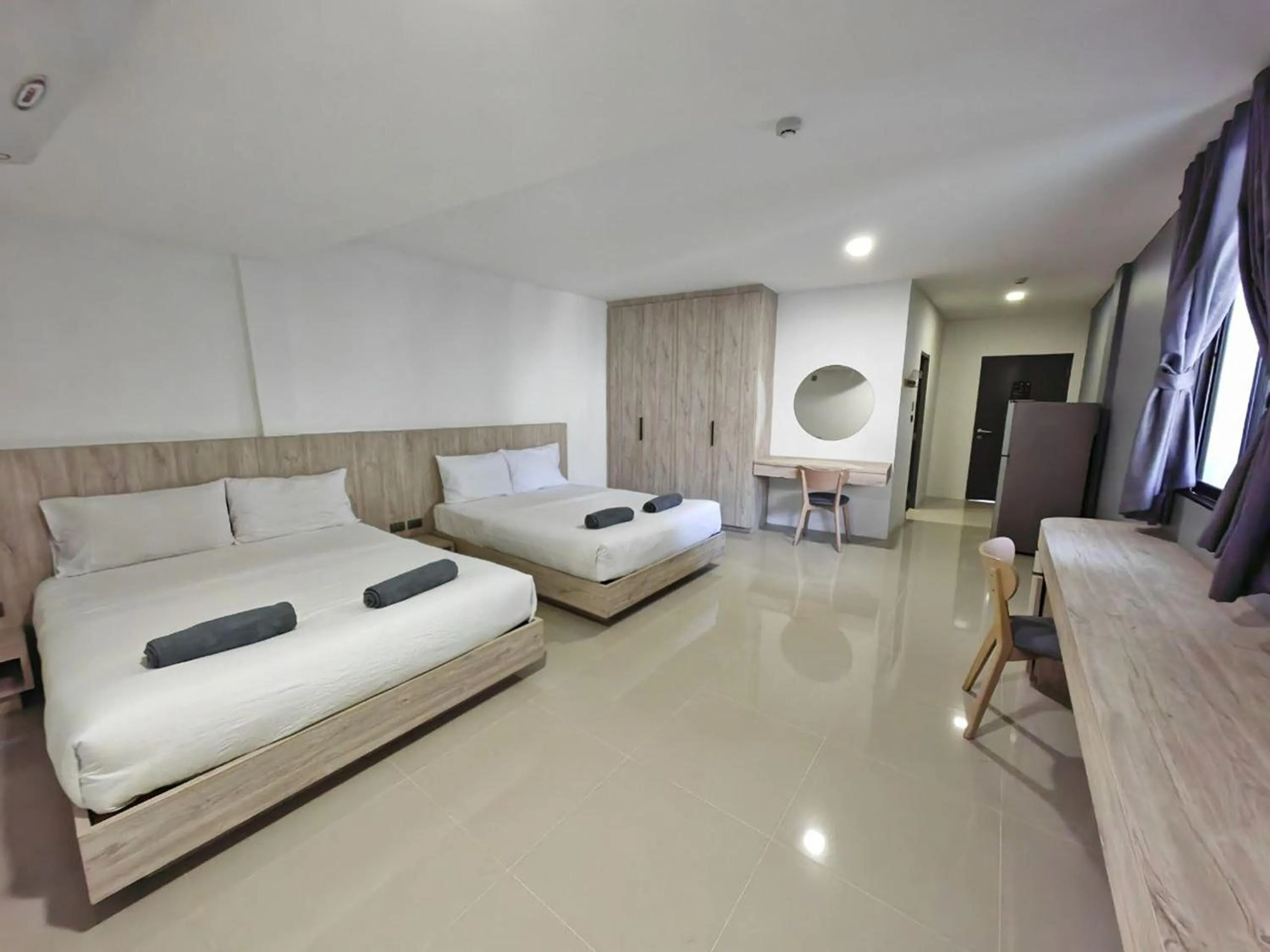 Bedroom, Bed in All day hostel at BTS Bang Chak