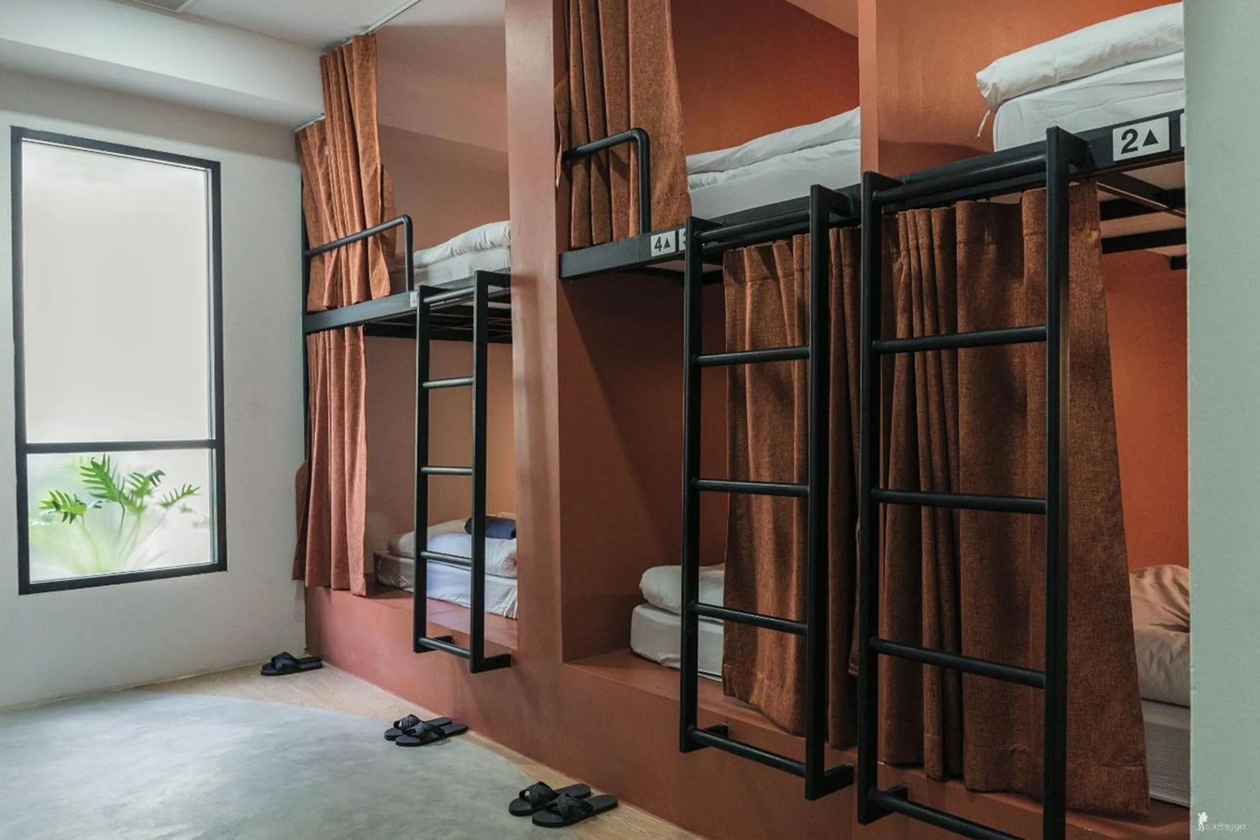 Photo of the whole room in All day hostel at BTS Bang Chak