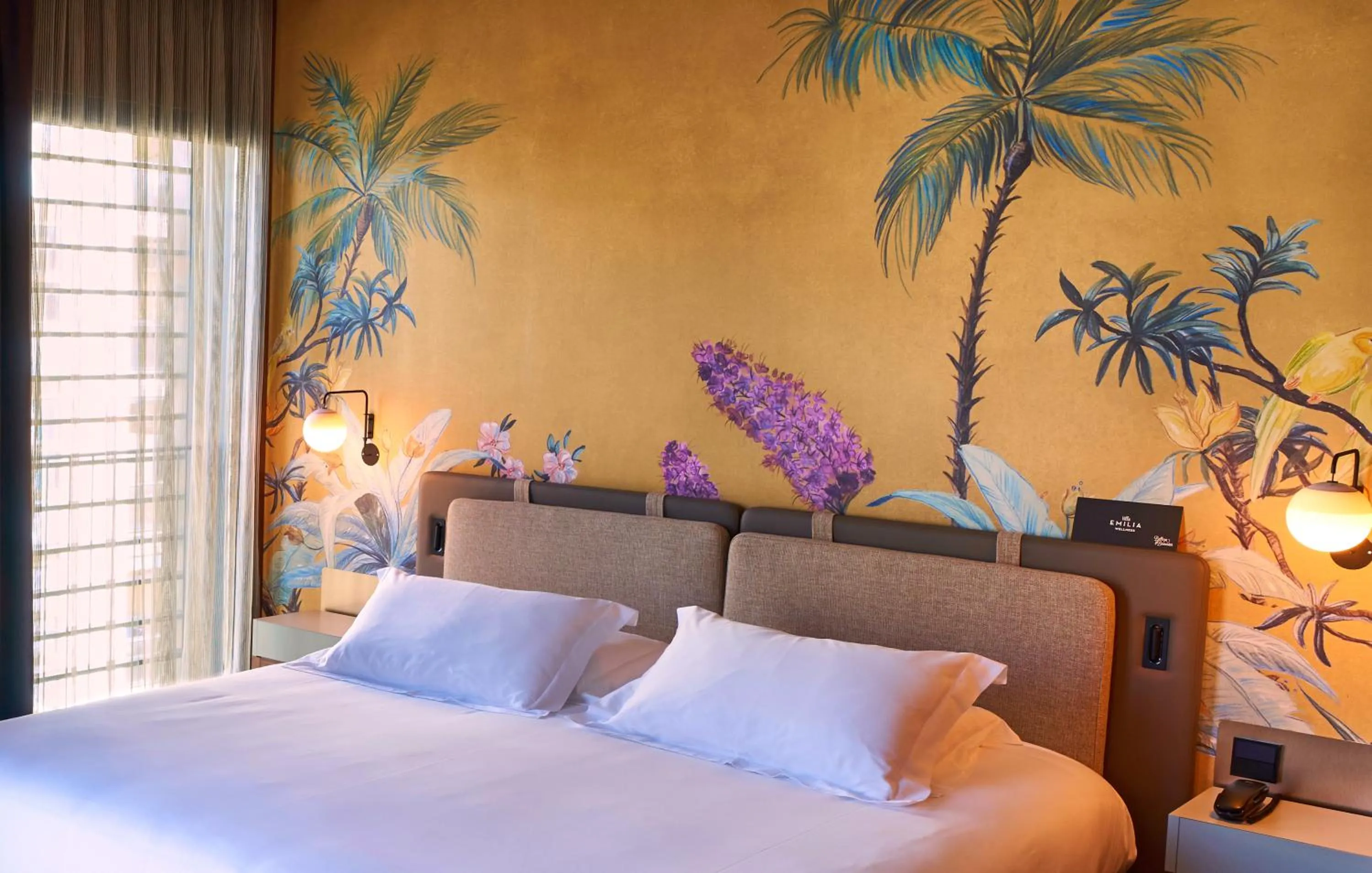 Bed in Hotel Villa Emilia