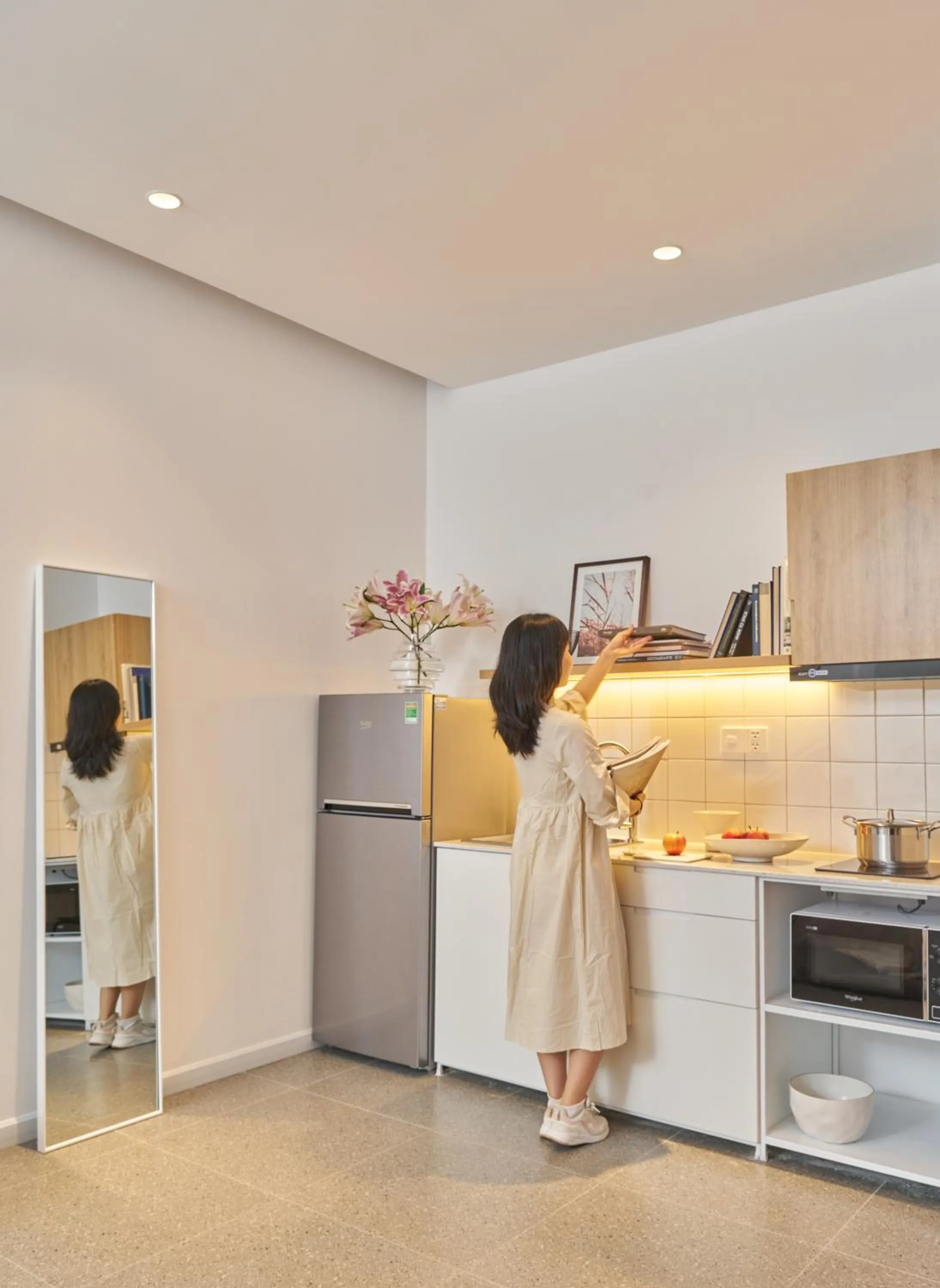 stove, Bed in M Village Living Hồ Biểu Chánh