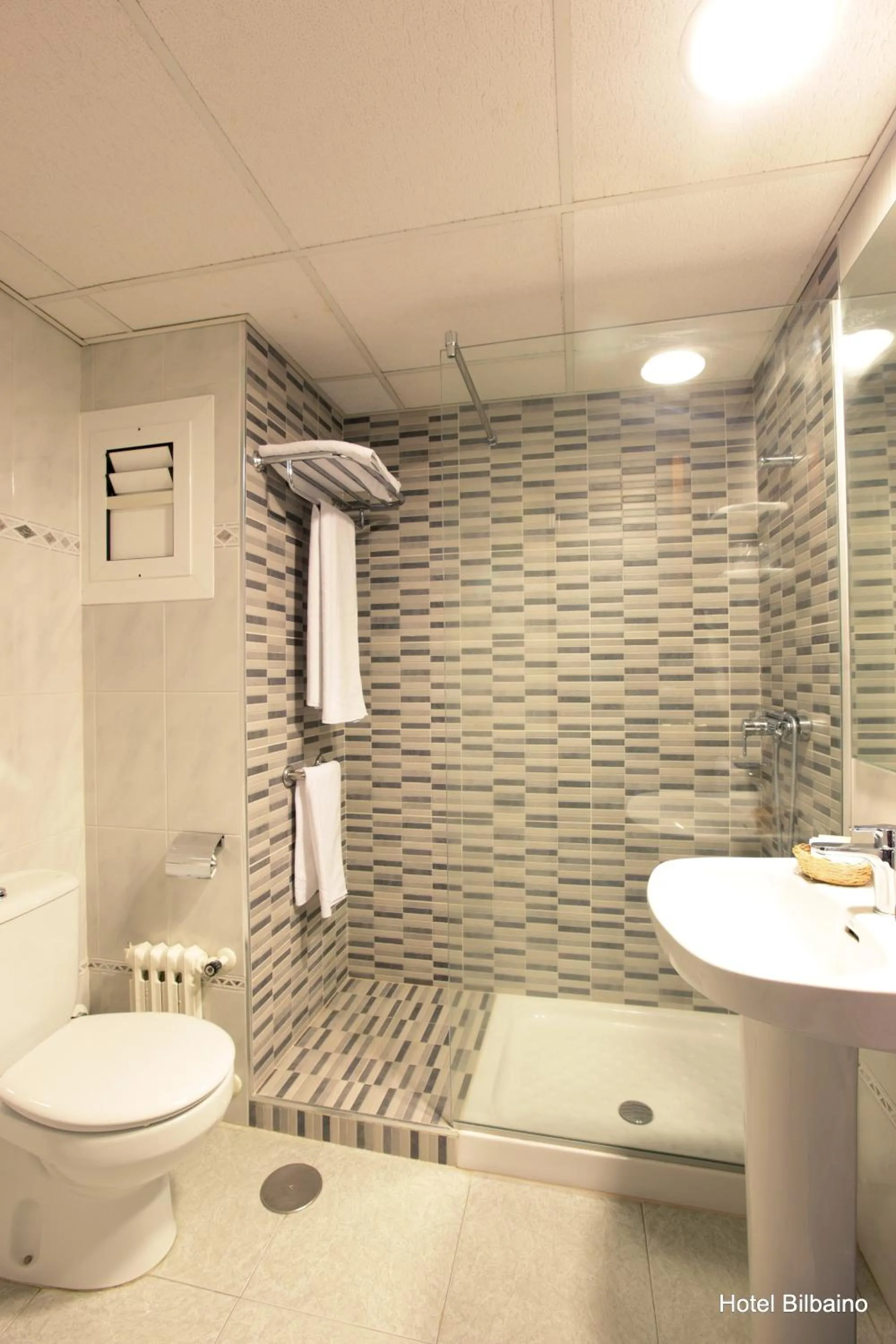 Shower in Hotel Bilbaino