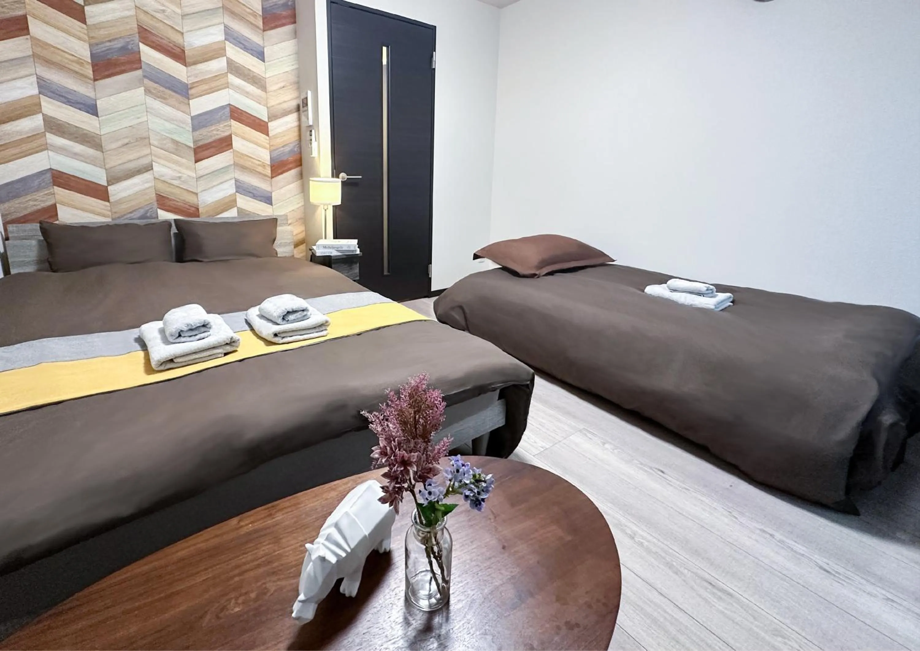 Bed in nestay inn tokyo asakusa