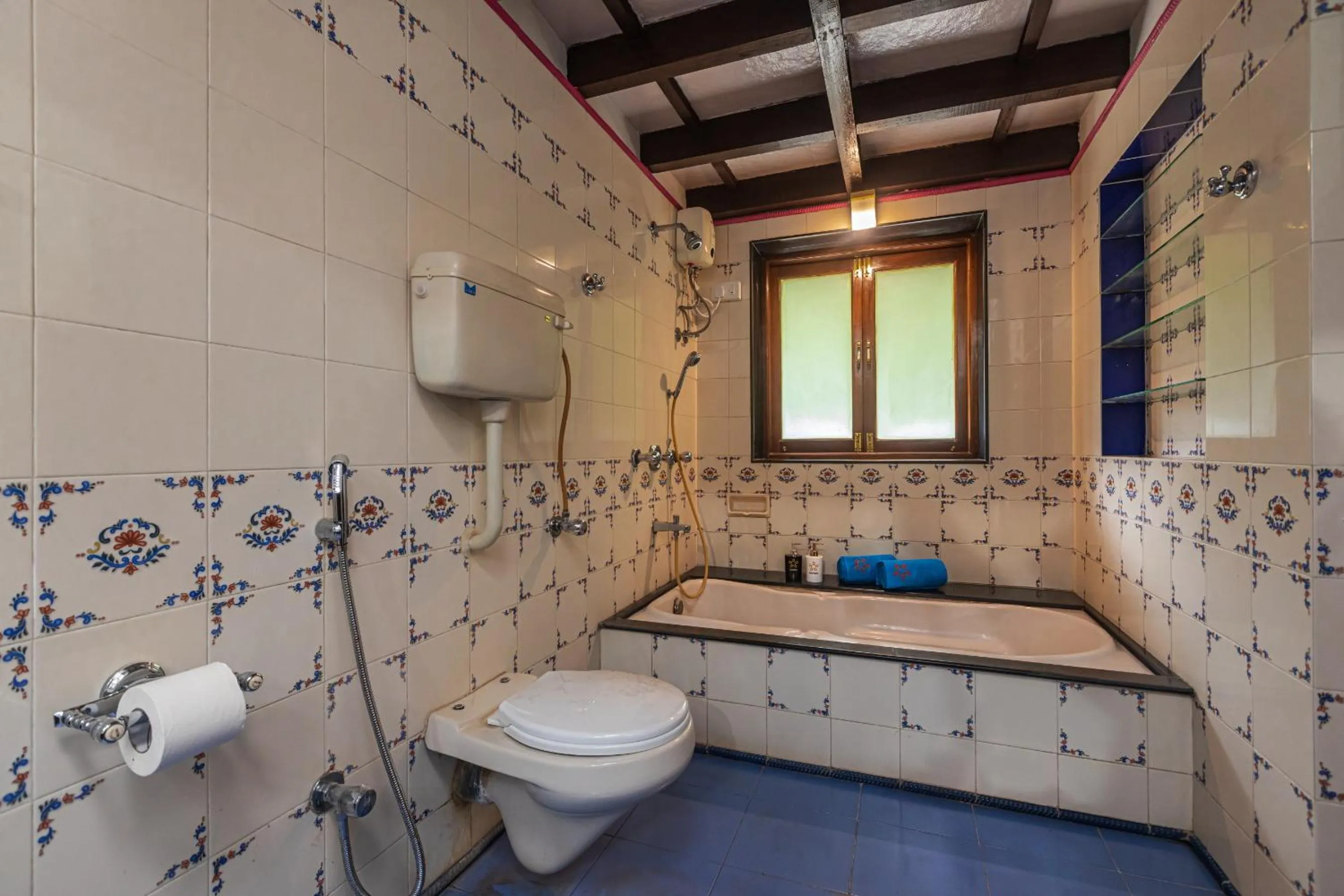 Toilet in Saffronstays Alma Grove 3 BR Pet friendly with Pool & Nature View