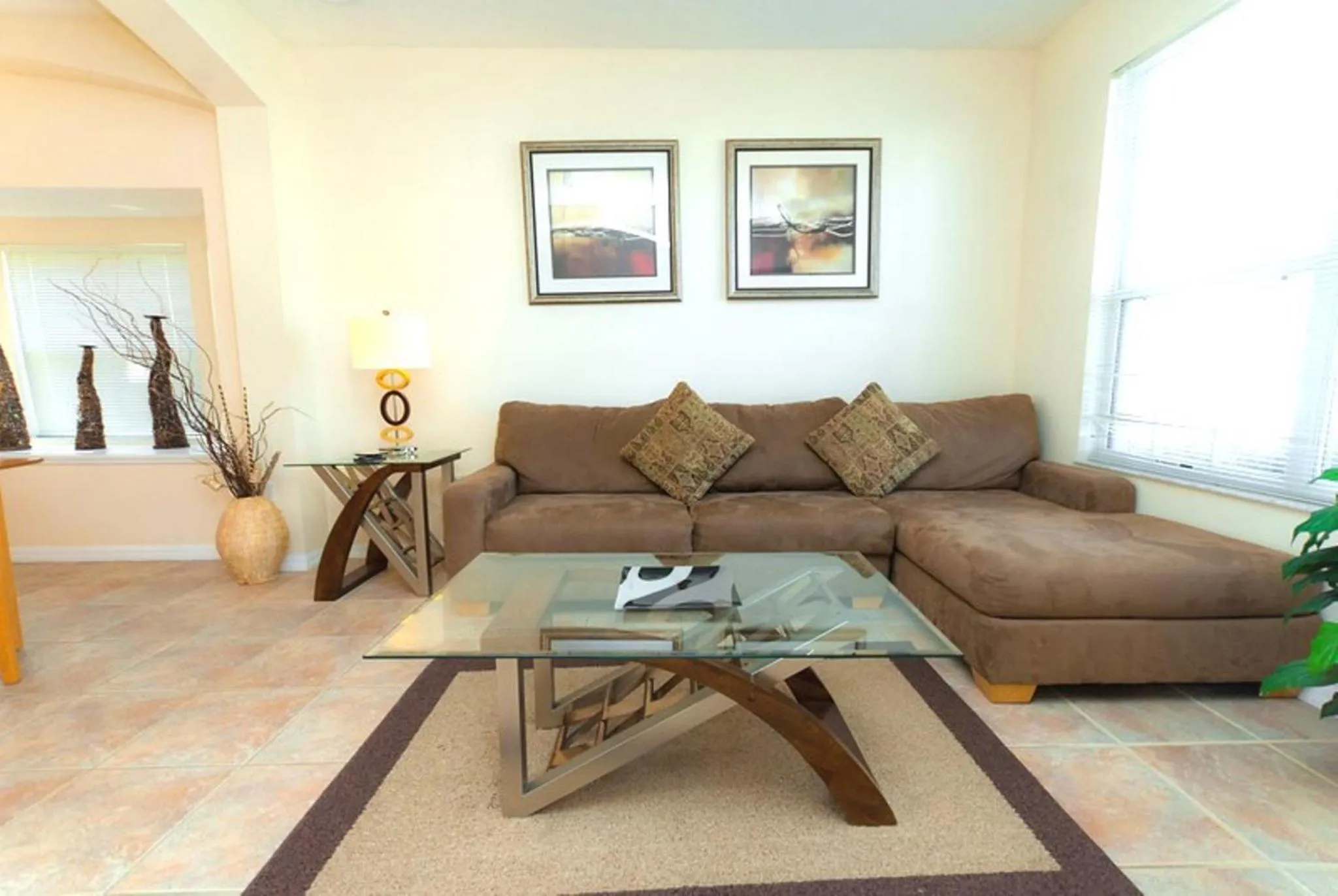 Living room in 4 Bedroom Value Plus Home with Private Pool