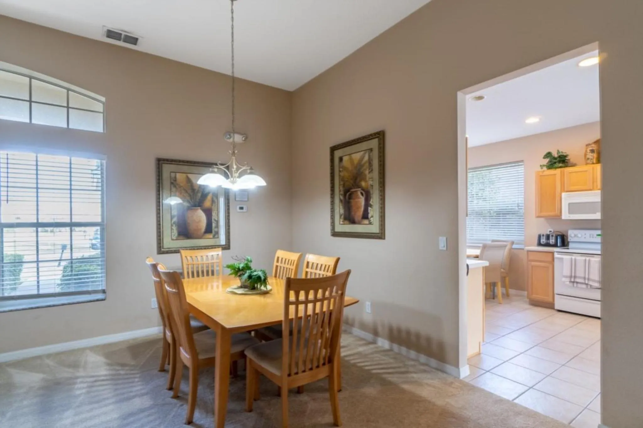Dining area in 4 Bedroom Value Plus Home with Private Pool