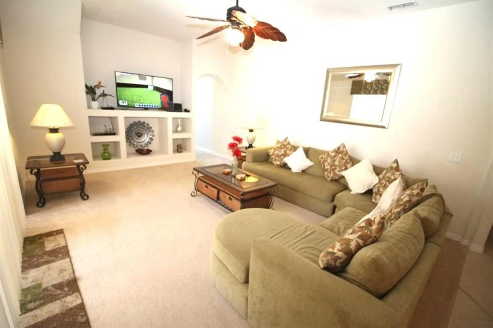 Living room in 4 Bedroom Value Plus Home with Private Pool