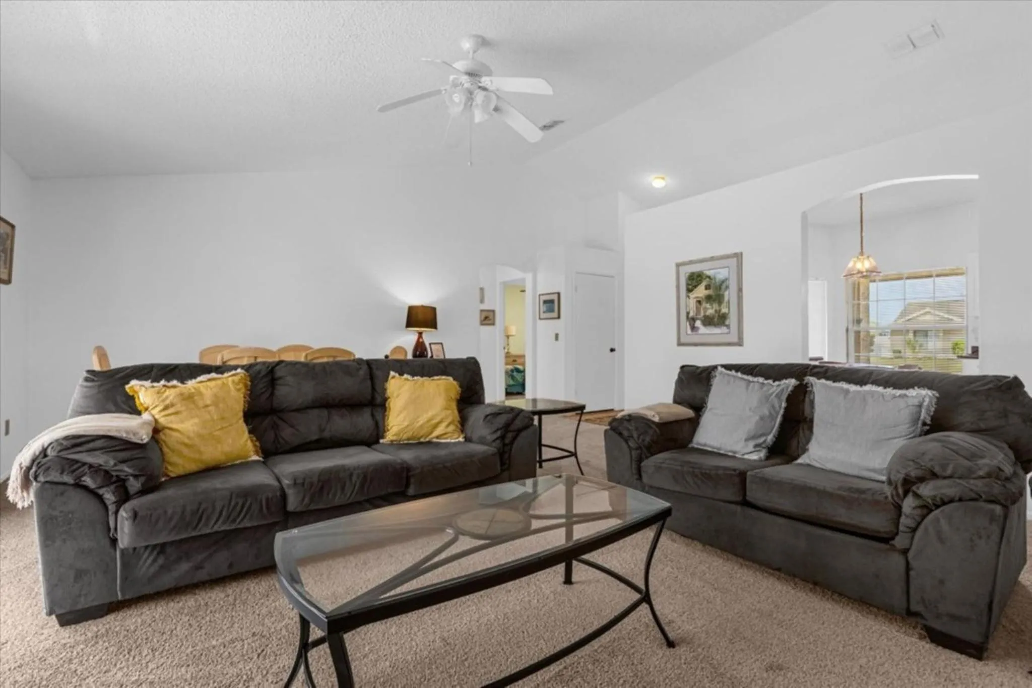 Living room in 4 Bedroom Value Plus Home with Private Pool