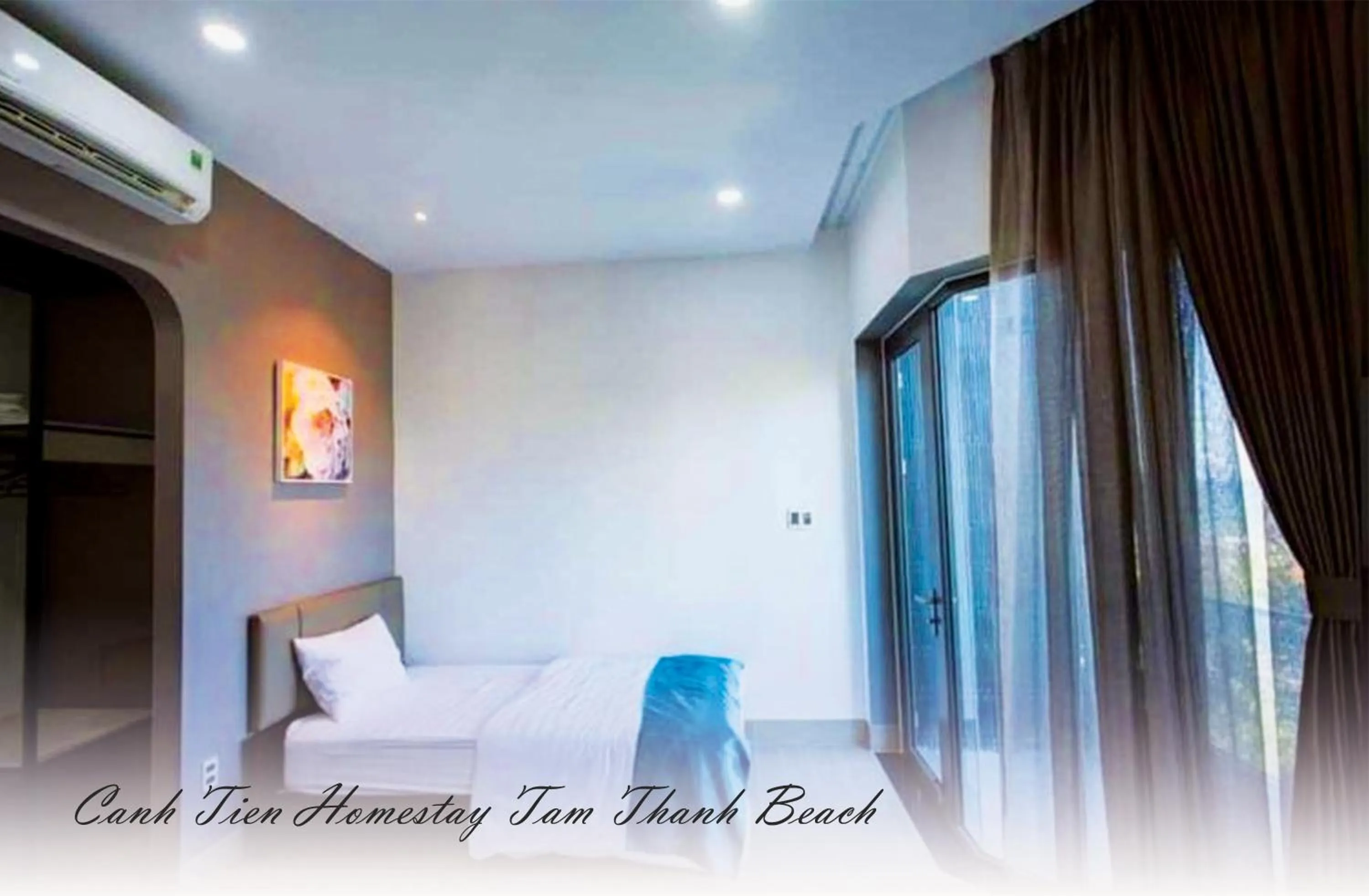 Bedroom, Bed in Canh Tien Homestay Tam Thanh Beach