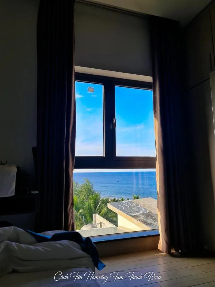 View (from property/room), Bed in Canh Tien Homestay Tam Thanh Beach