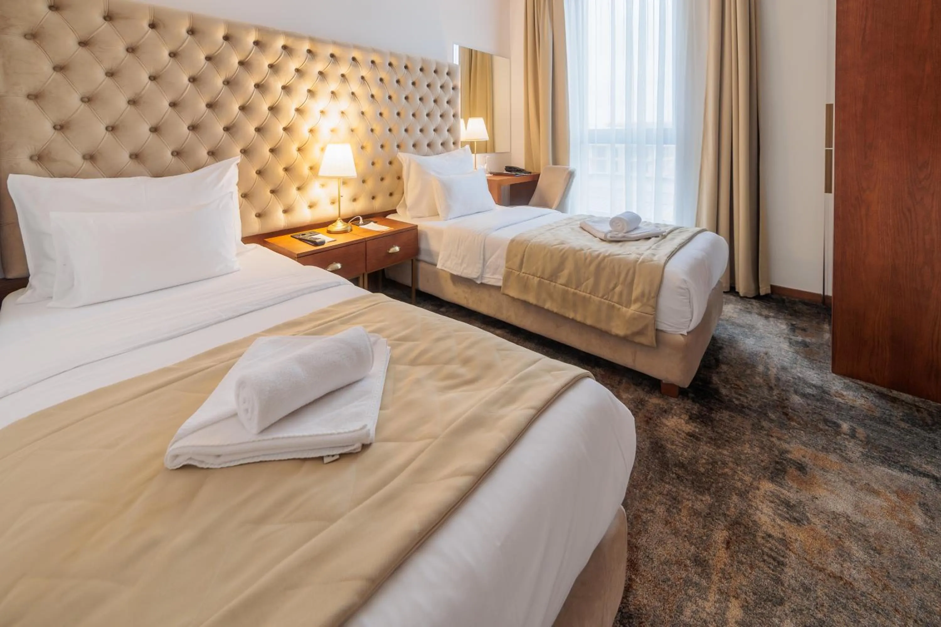 Bed in Hotel Tamiš & Spa