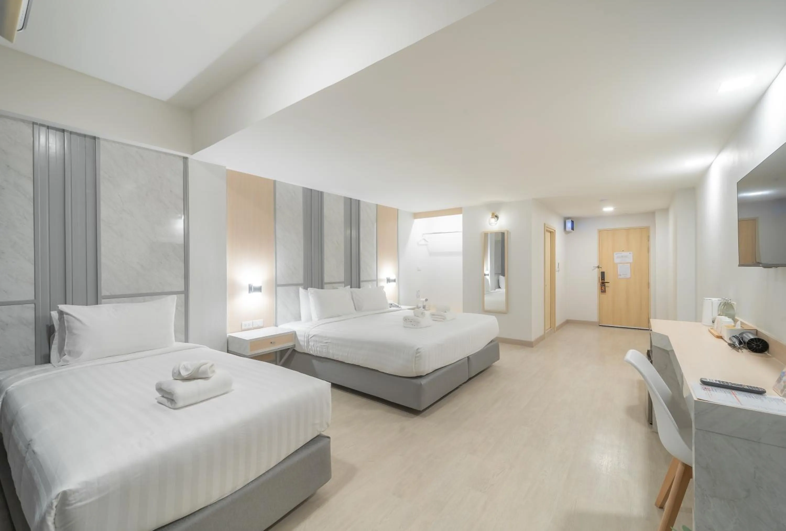 Bed in The Space Hotel Lampang