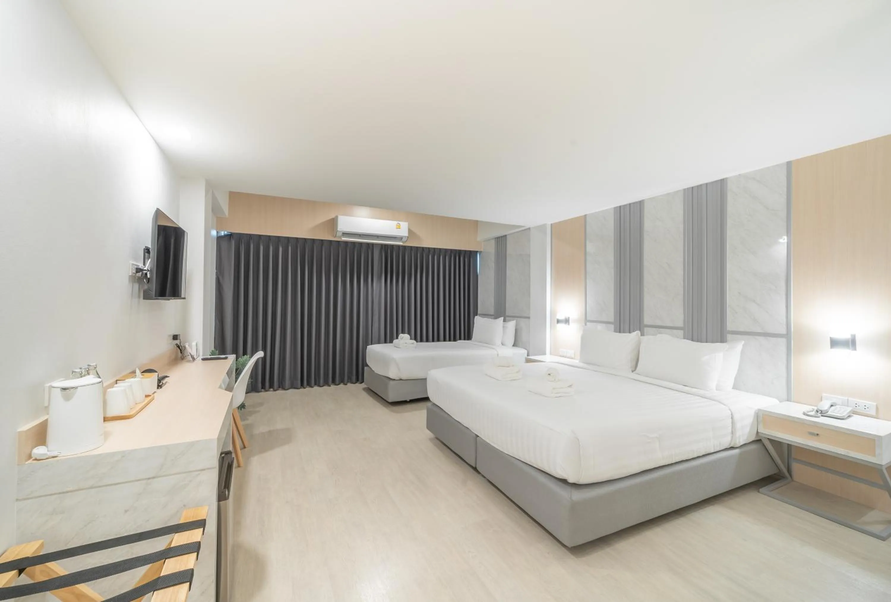 Bedroom, Bed in The Space Hotel Lampang