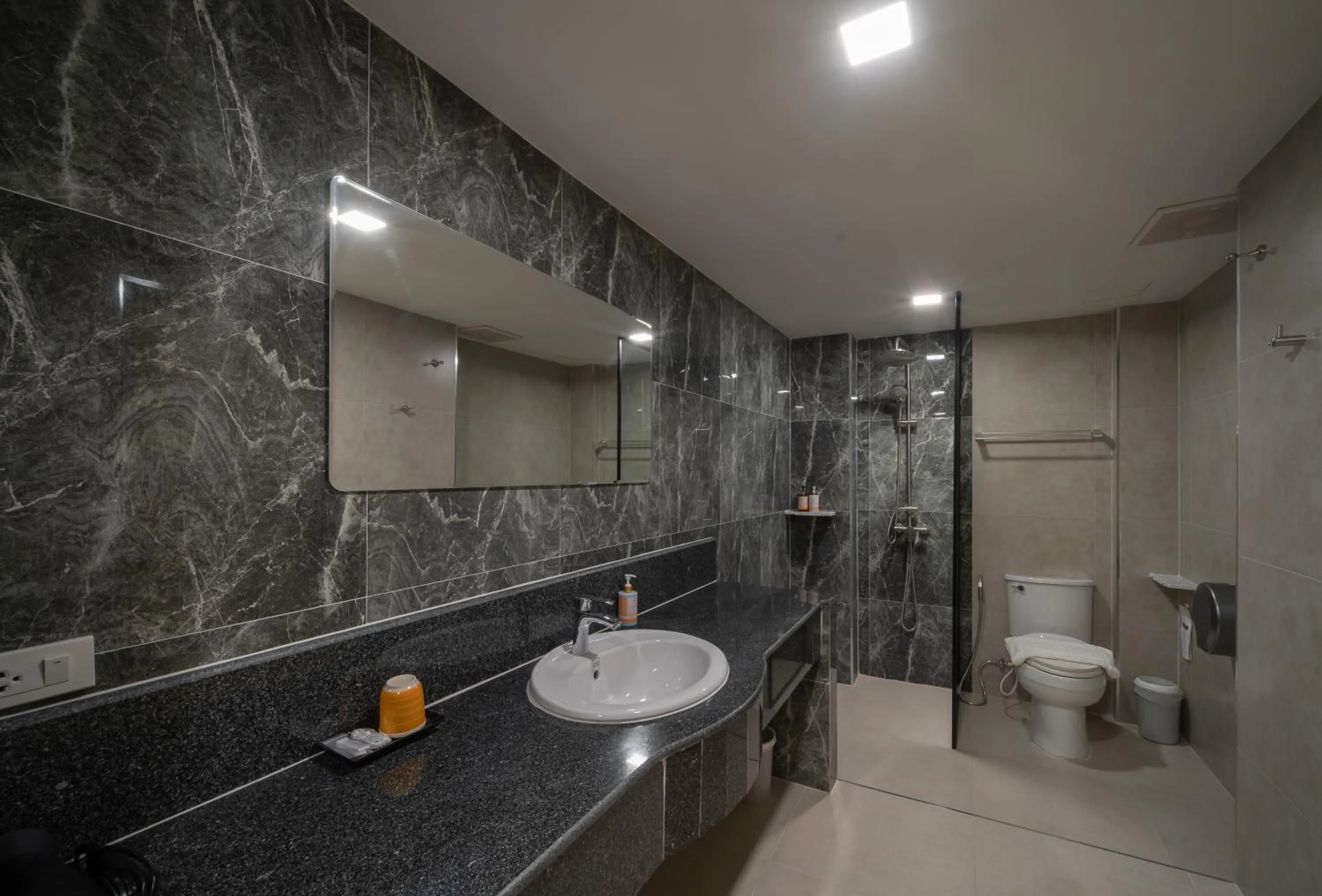 Shower in The Space Hotel Lampang