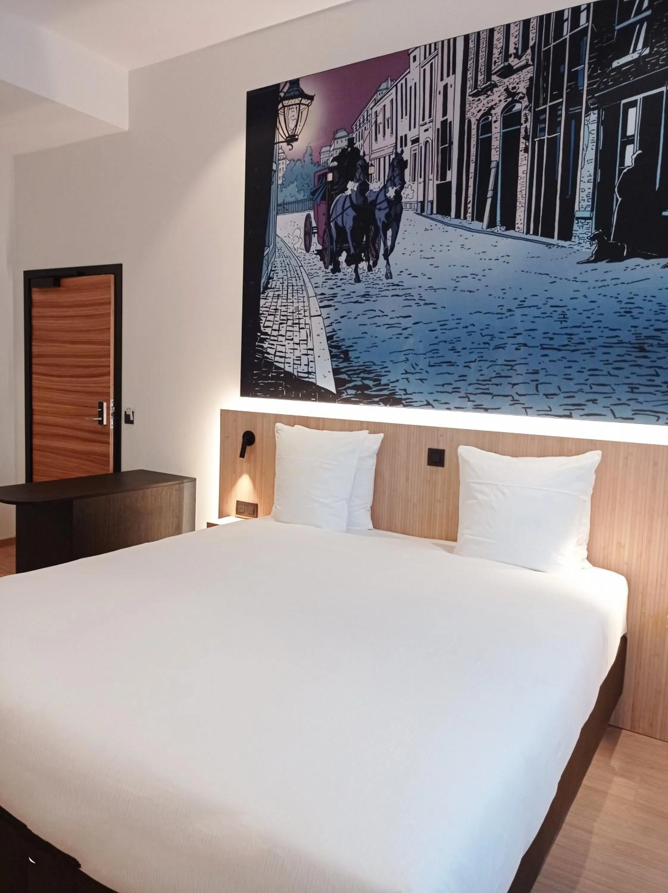 Bedroom, Bed in Comic Art Hotel