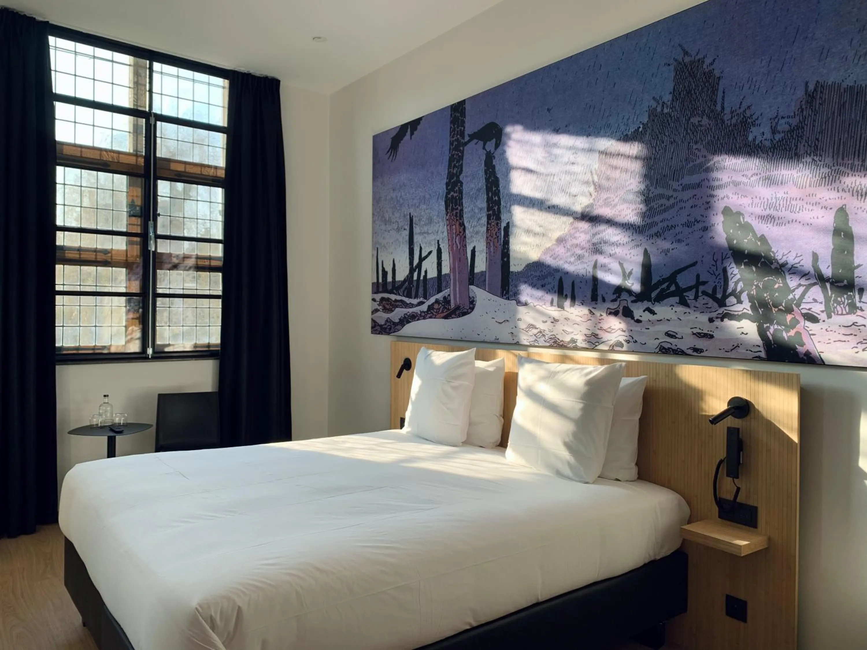 Bedroom, Bed in Comic Art Hotel