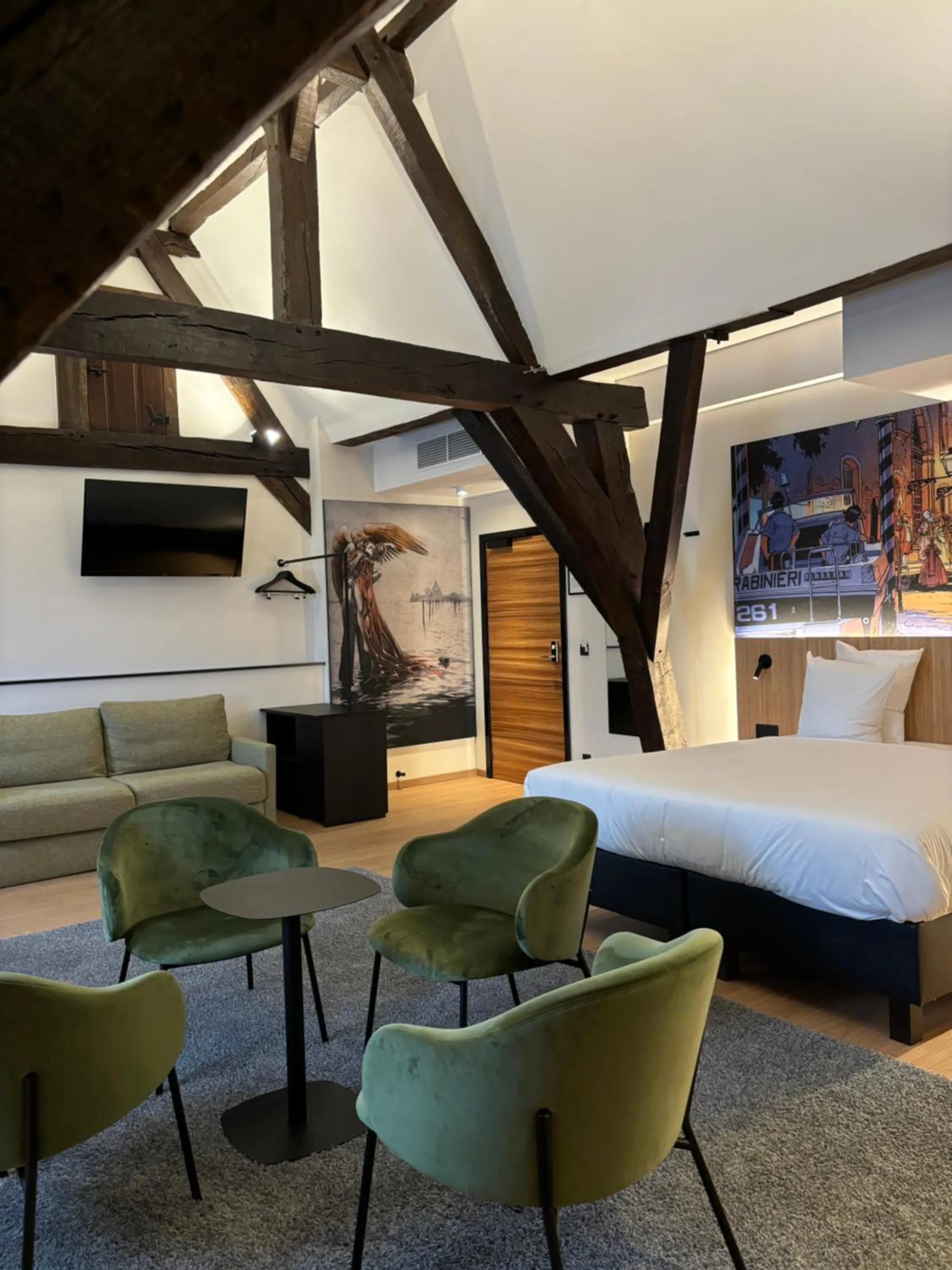 Bed in Comic Art Hotel