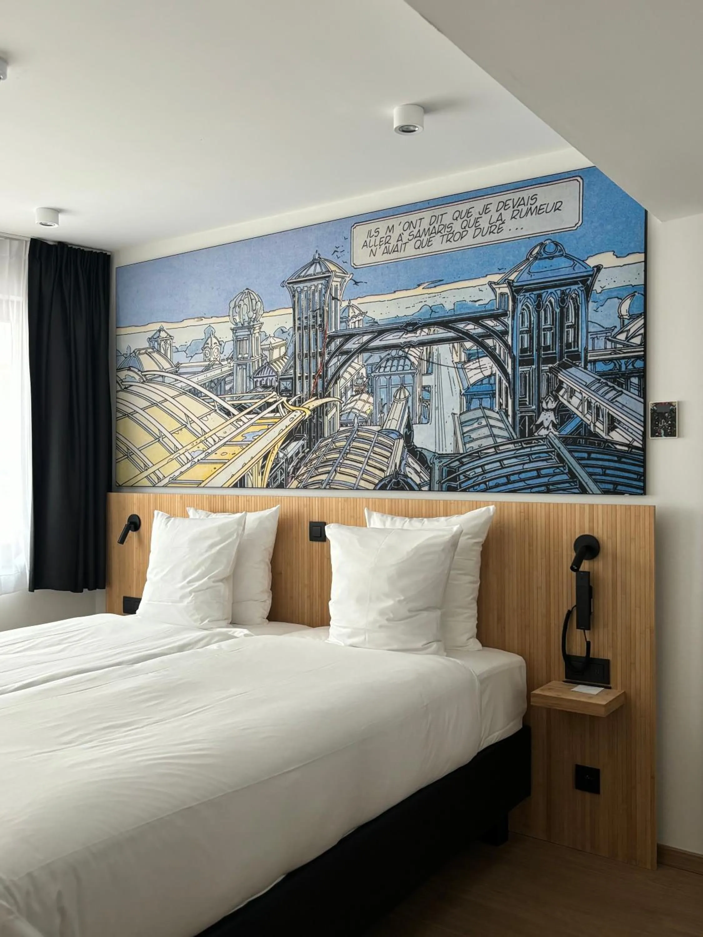 Bed in Comic Art Hotel
