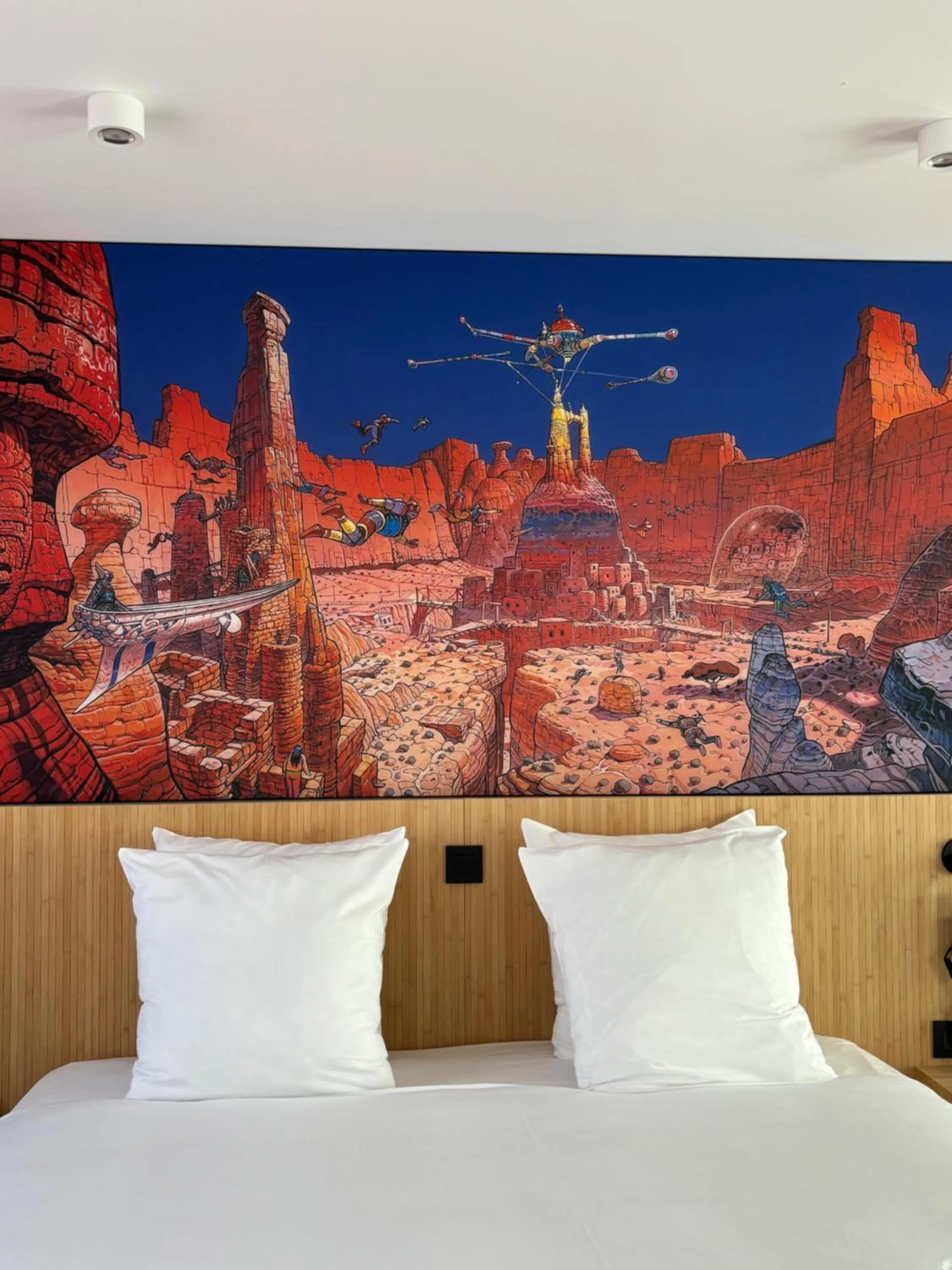 Bed in Comic Art Hotel
