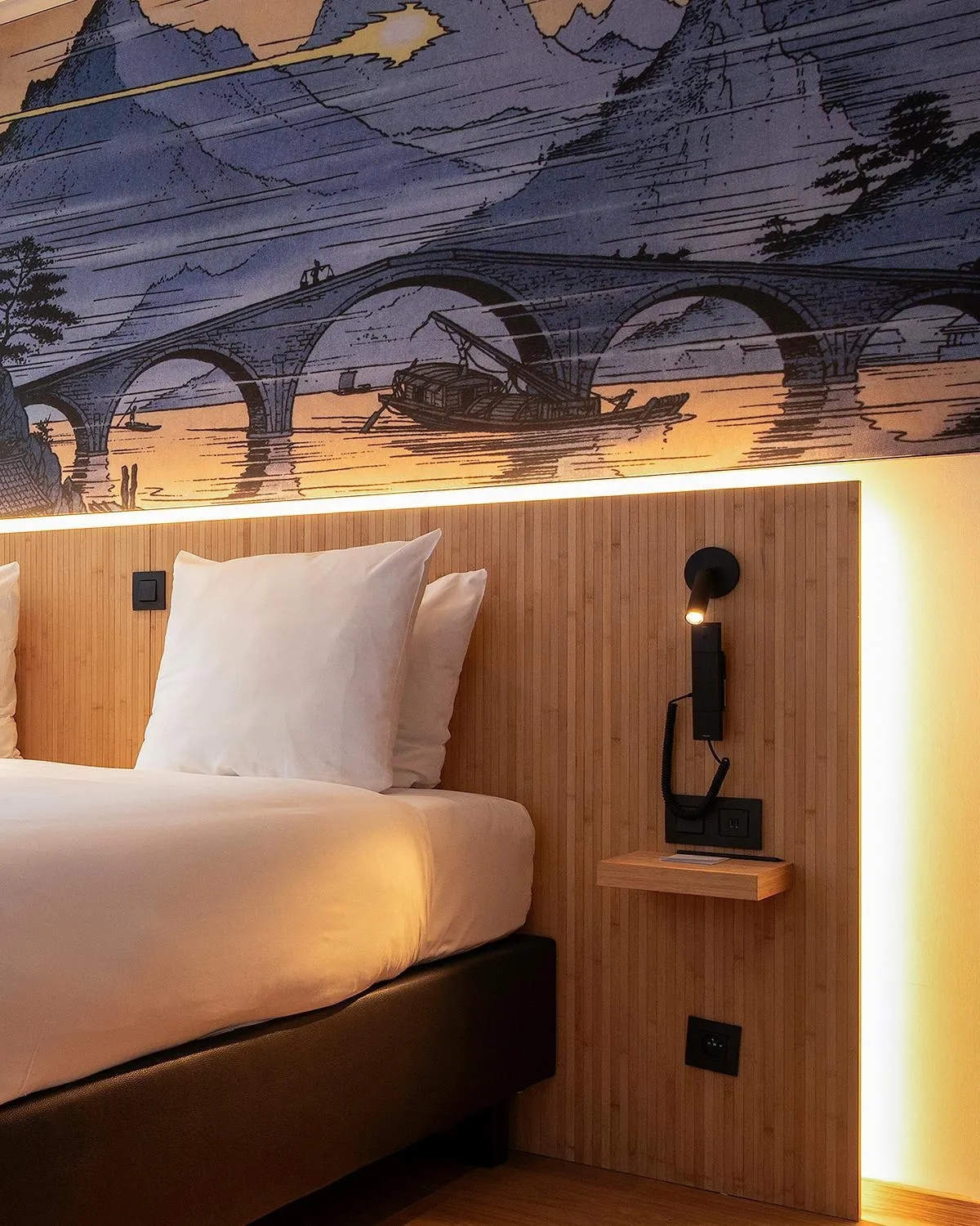 Bed in Comic Art Hotel