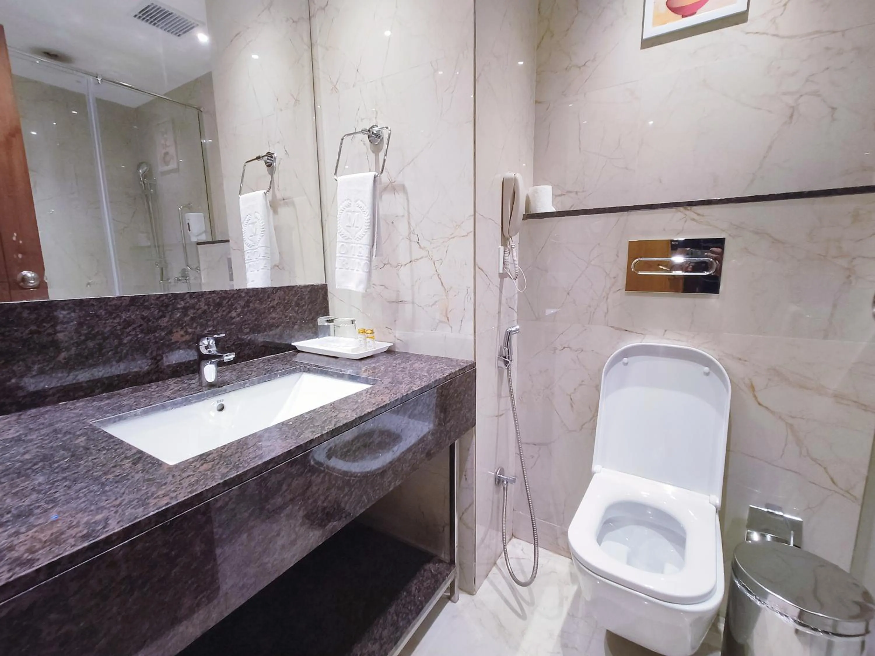 Shower in Mariton Hotel