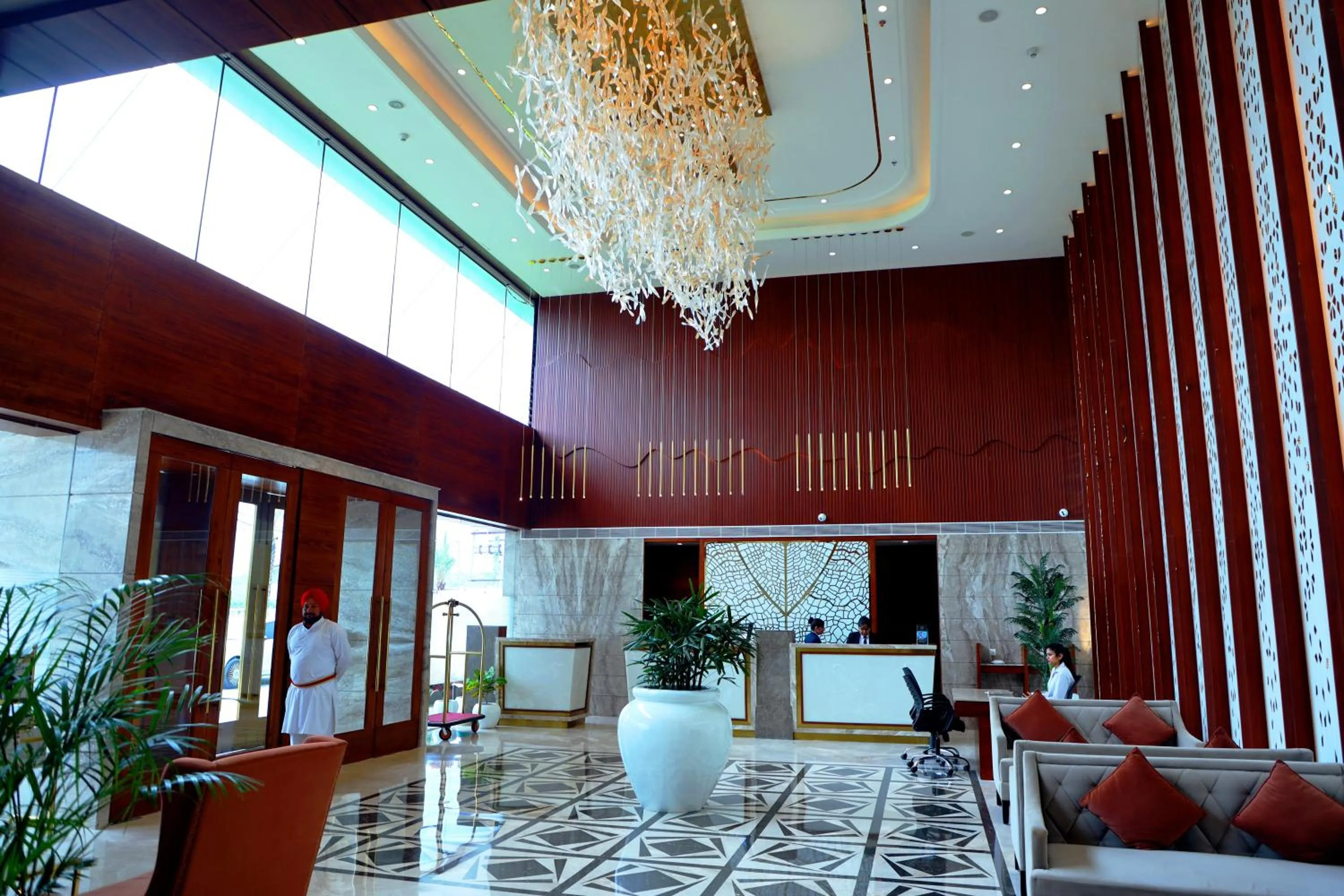 Seating area in Mariton Hotel