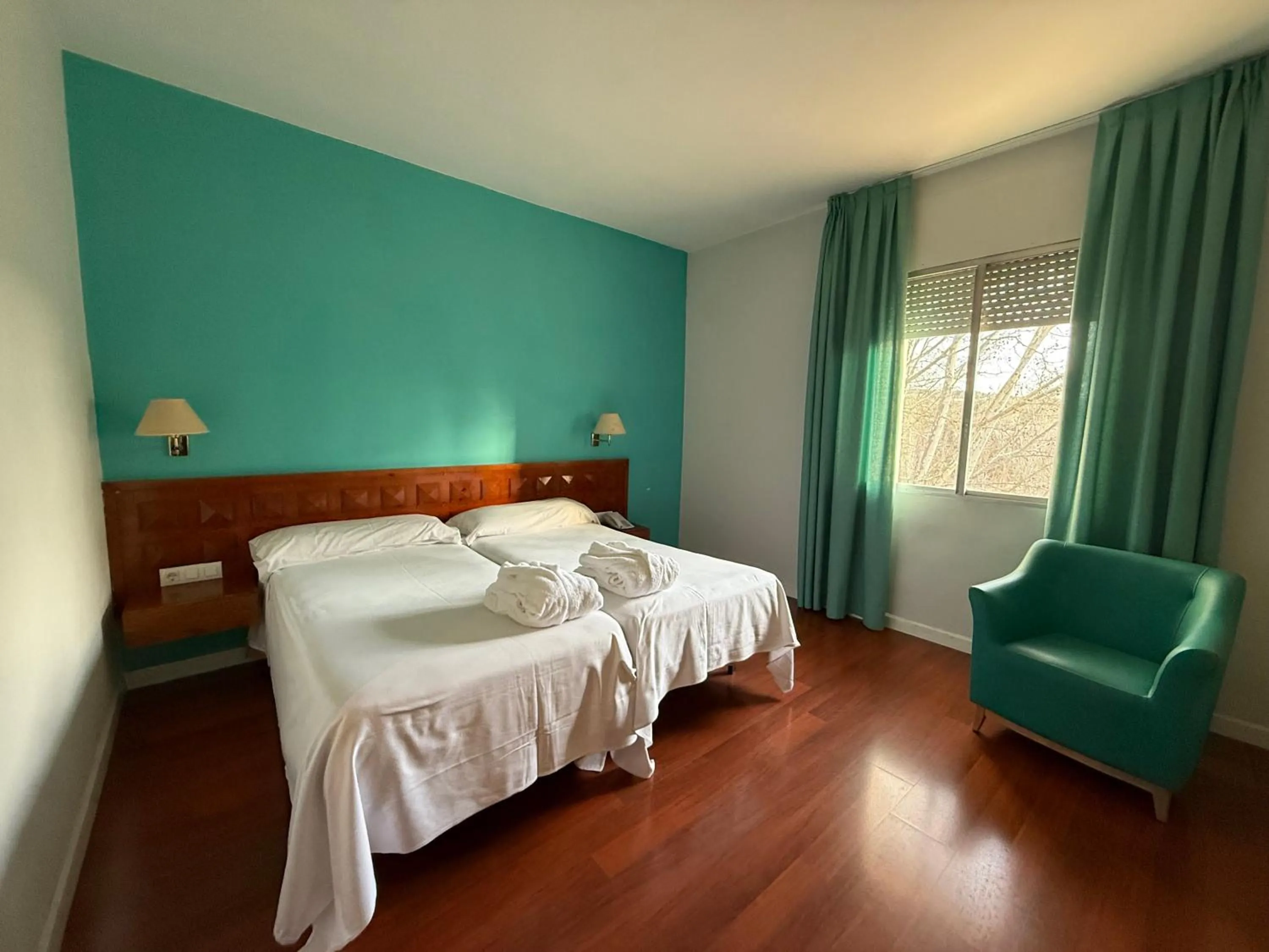 Bed in Hotel Parque Balneario Termas Pallares