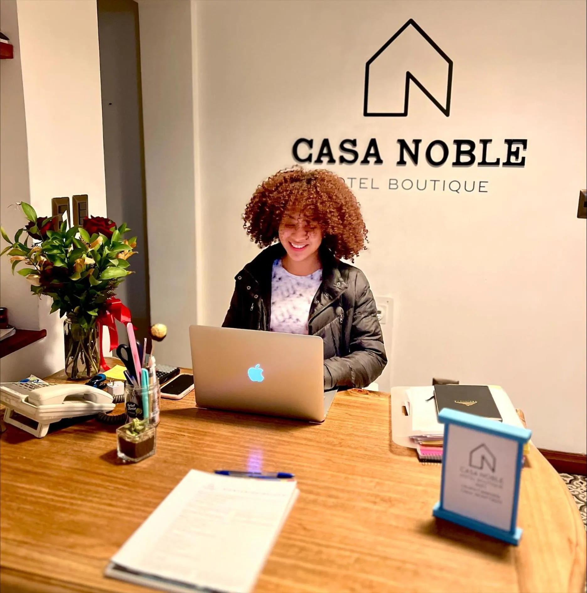 Lobby or reception in Hotel Boutique Casa Noble