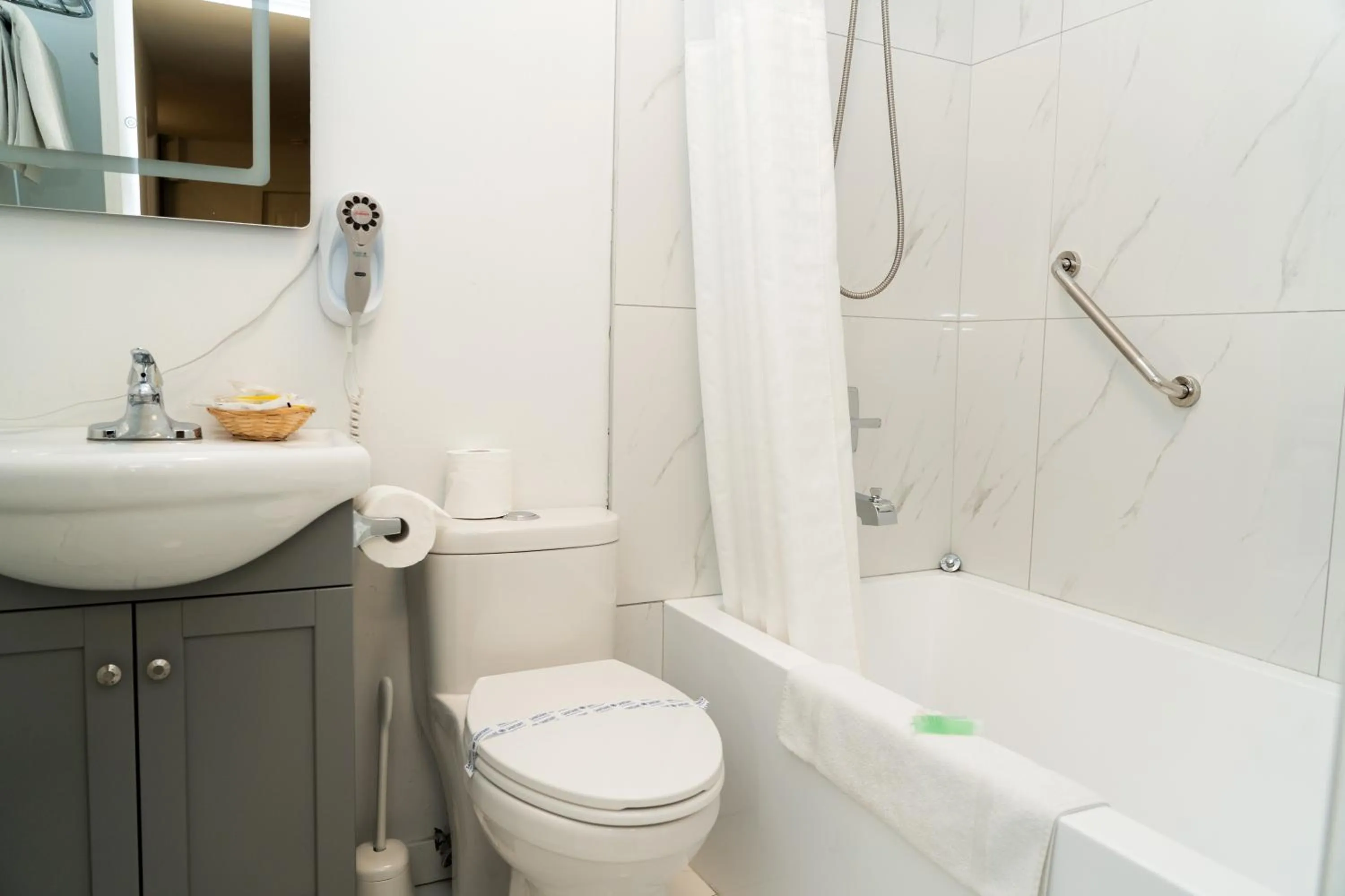 Toilet in Mountain View Hope Motel