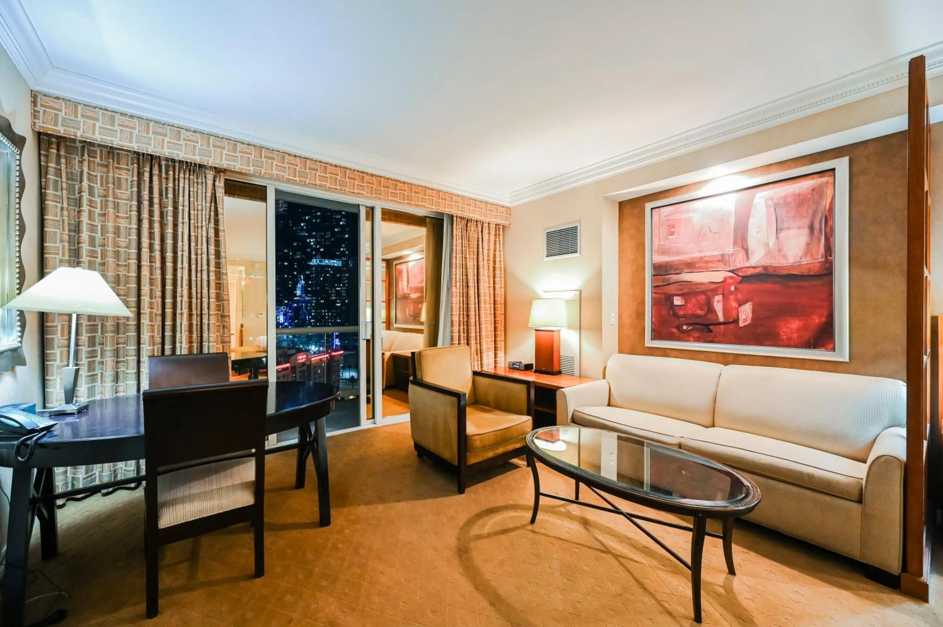 TV and multimedia in MGM Signature Towers, Balcony Suite, Strip View - NO RESORT FEES!