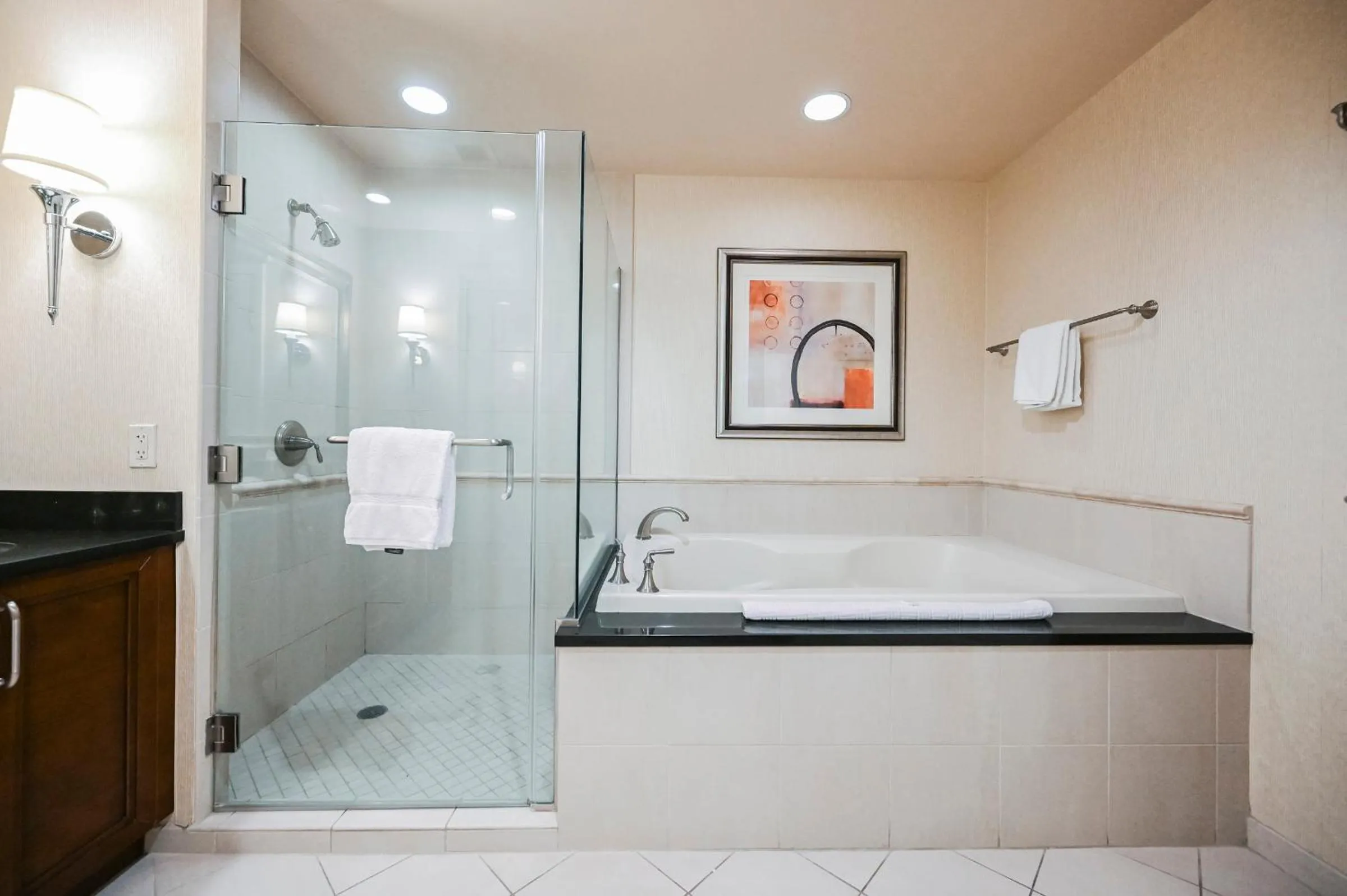 Shower in MGM Signature Towers, Balcony Suite, Strip View - NO RESORT FEES!