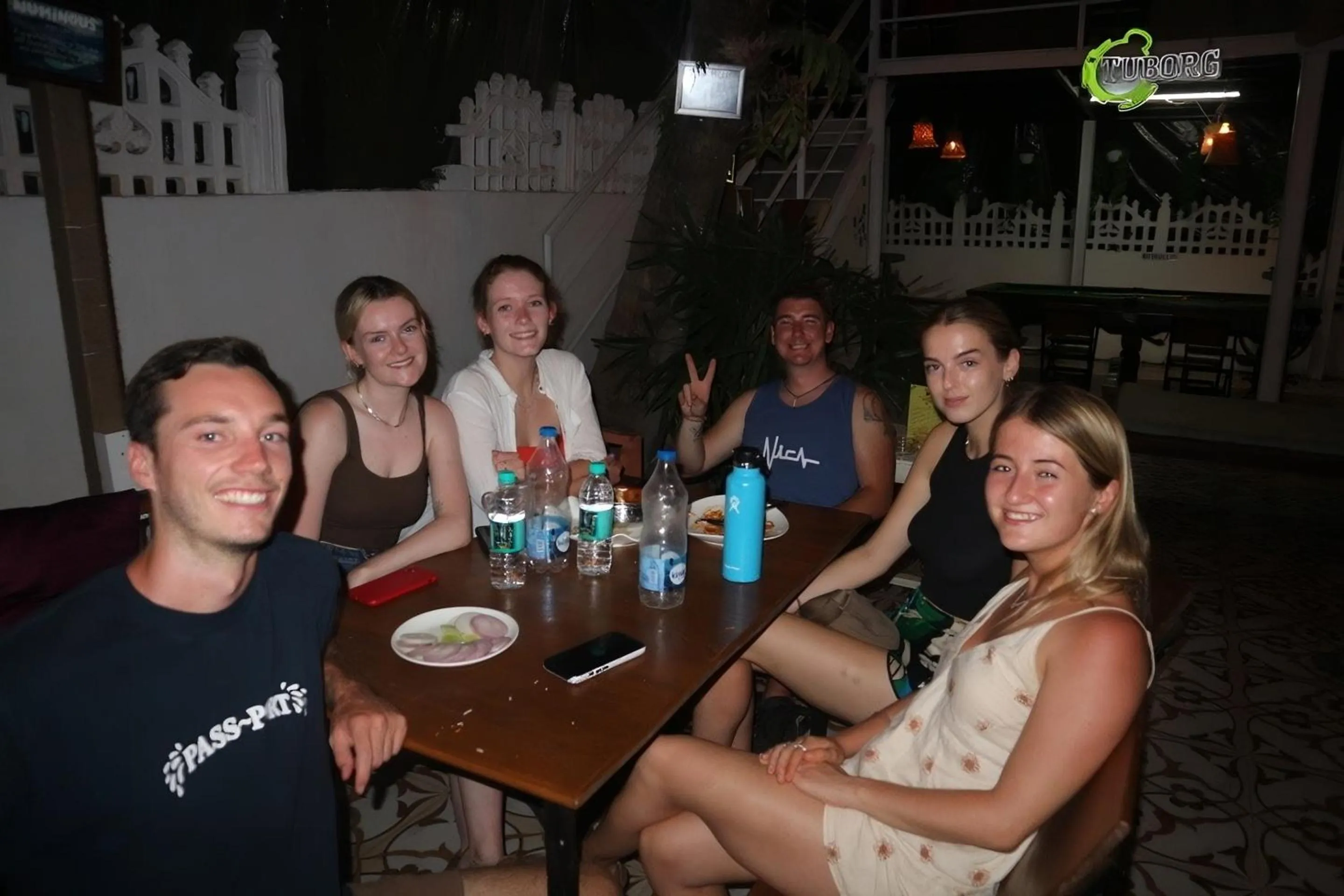 group of guests in Kaabo Hostel