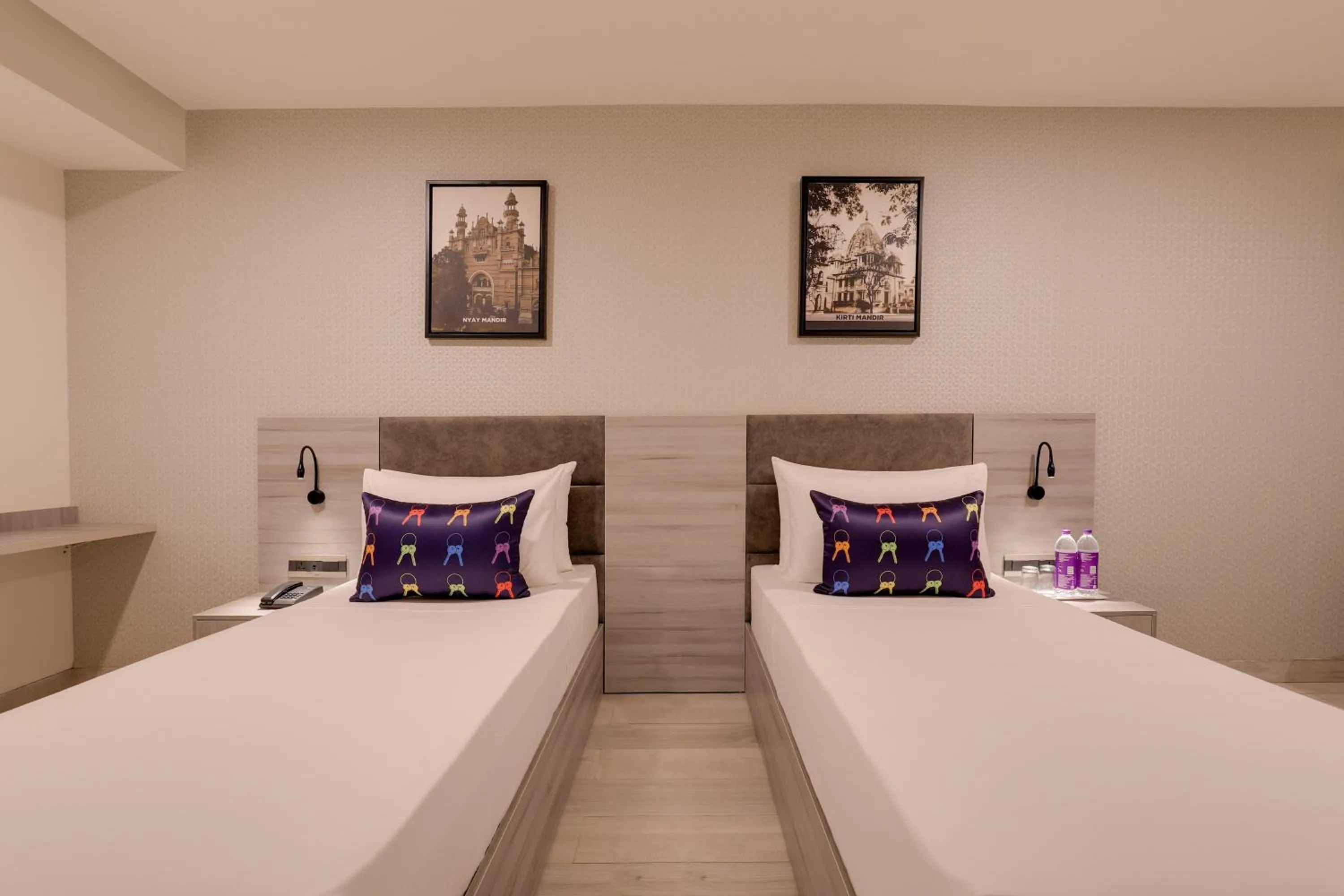 Bedroom, Bed in Keys Lite by Lemon Tree Hotels, Vadodara