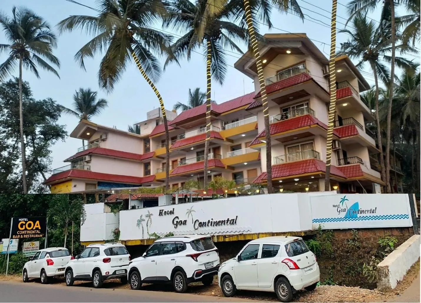 Parking in Hotel Goa Continental - Baga