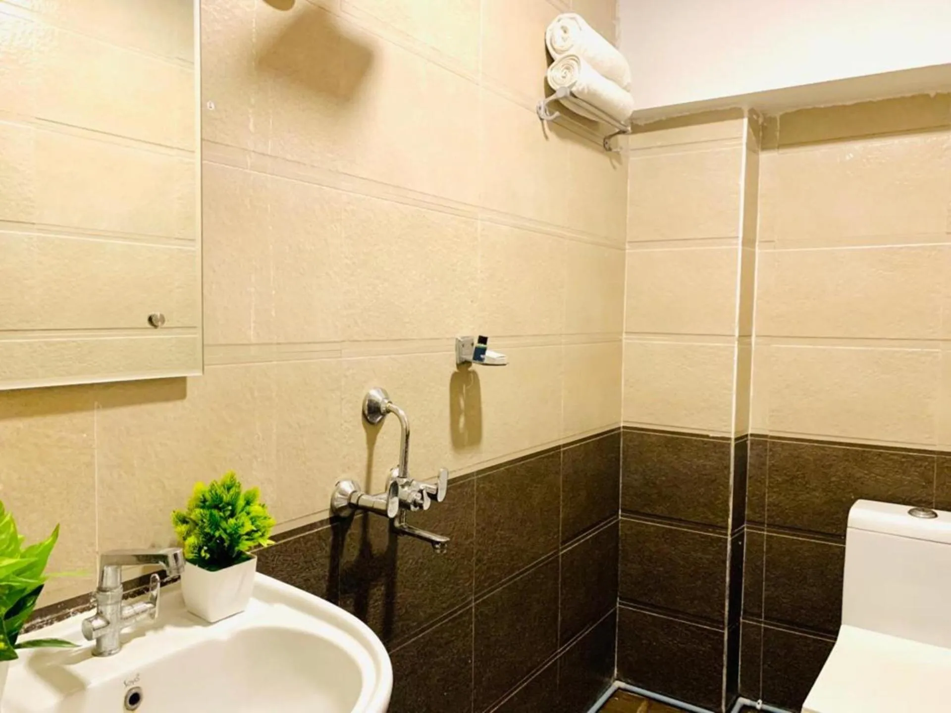 Bathroom in Hotel MN Grand Shamshabad Airport Zone Hyderabad