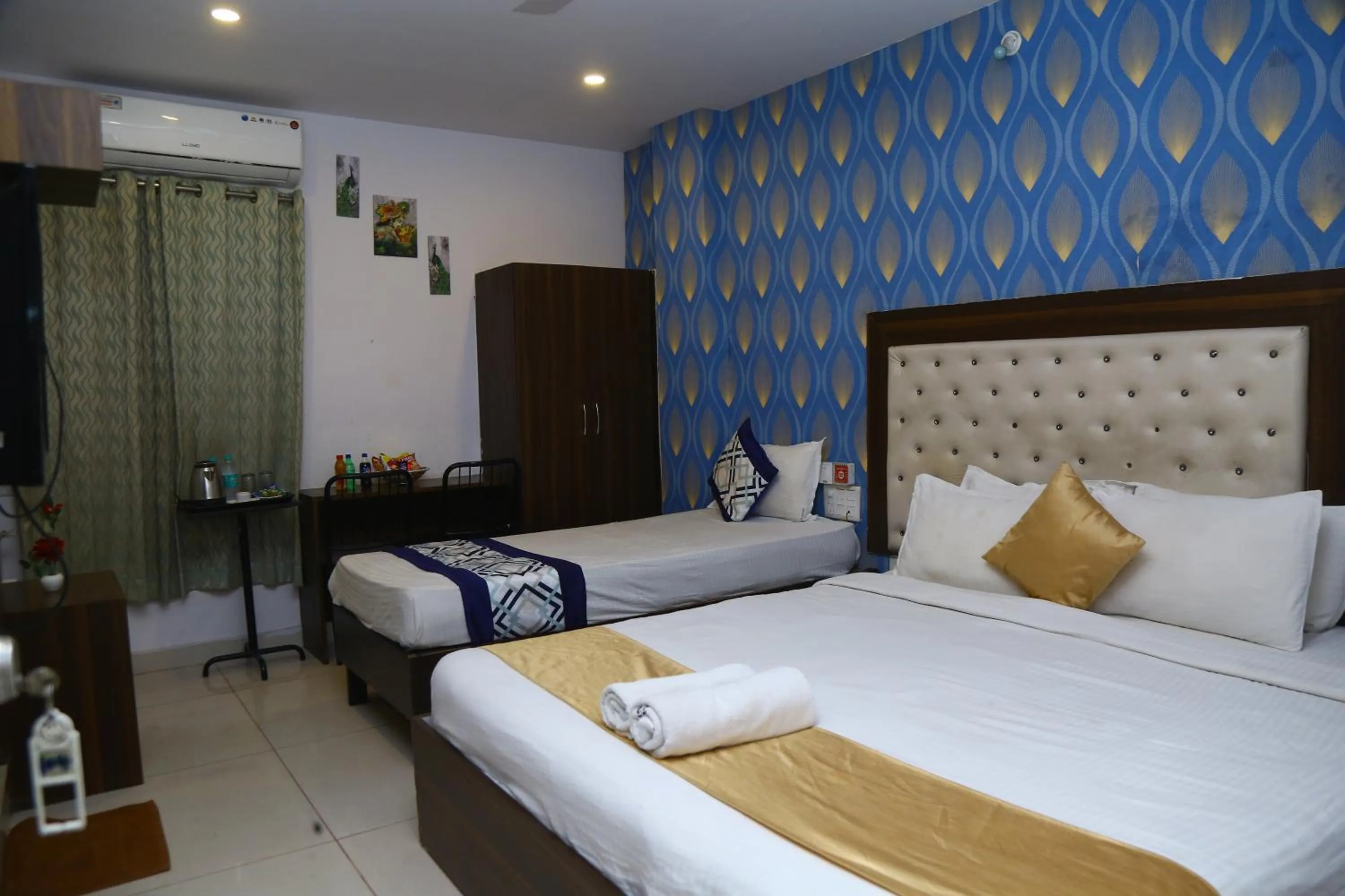 Bed in Hotel MN Grand Shamshabad Airport Zone Hyderabad