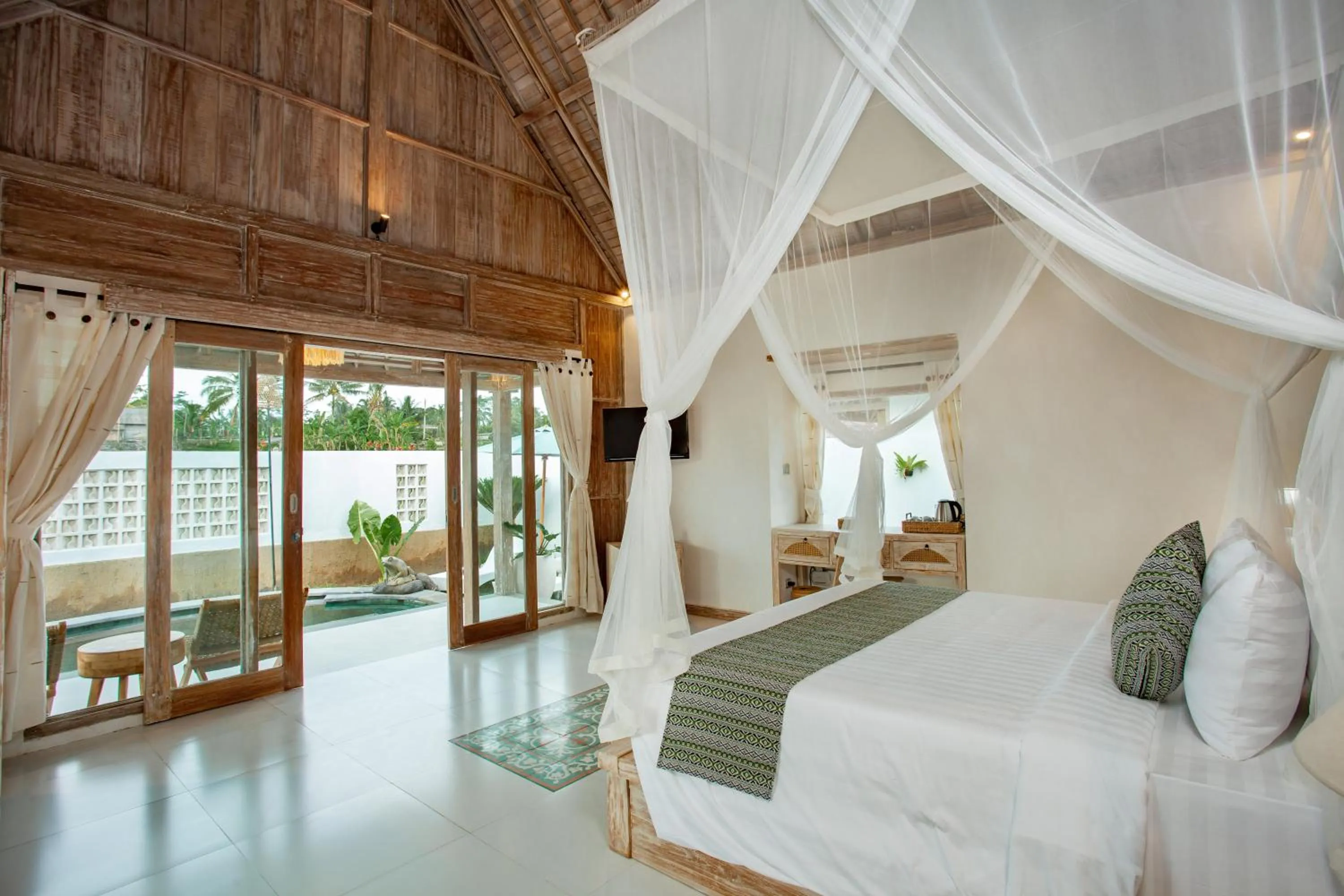 Balcony/Terrace, Bed in Amaya Sebatu Villa