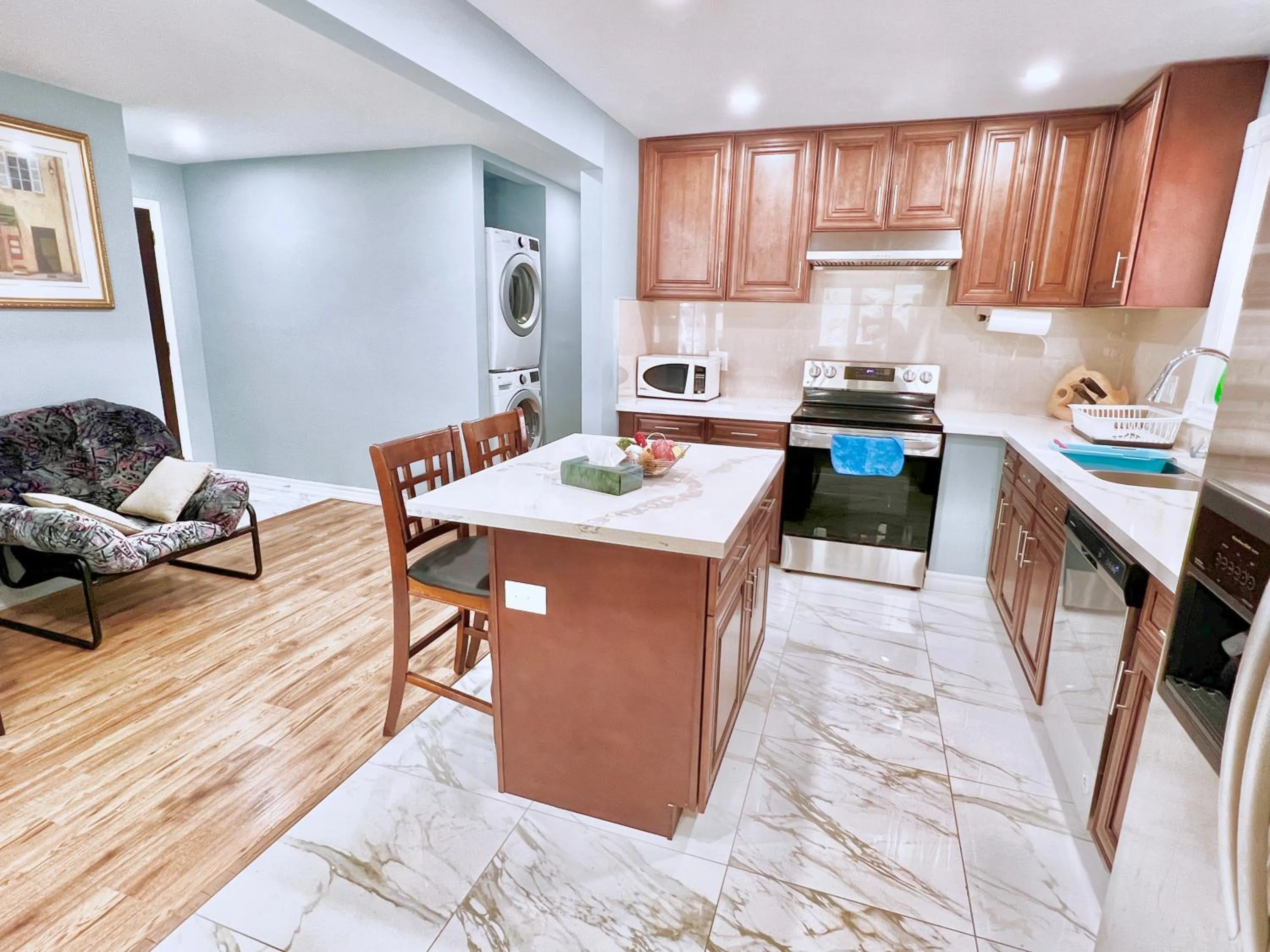 Kitchen or kitchenette in Renovated Rooms 10-min to Finch Subway Near Yonge St