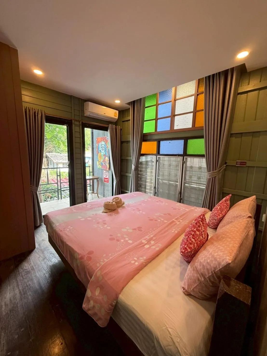 View (from property/room), Bed in tamarind guesthouse