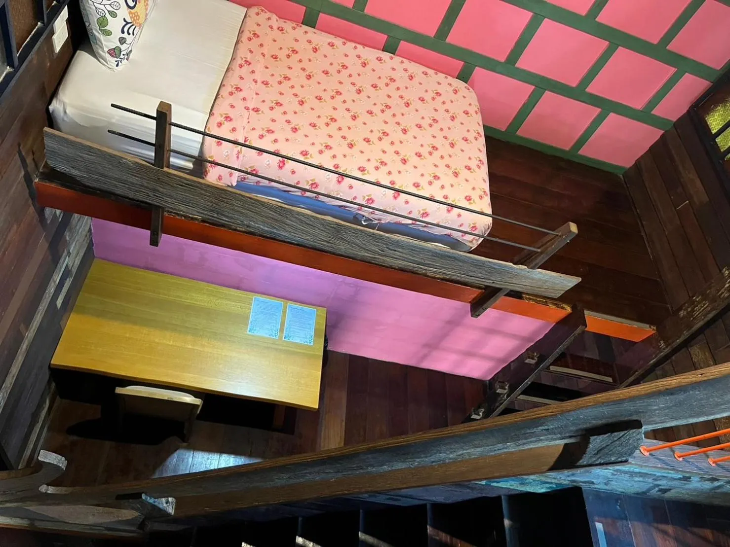 Bed in tamarind guesthouse